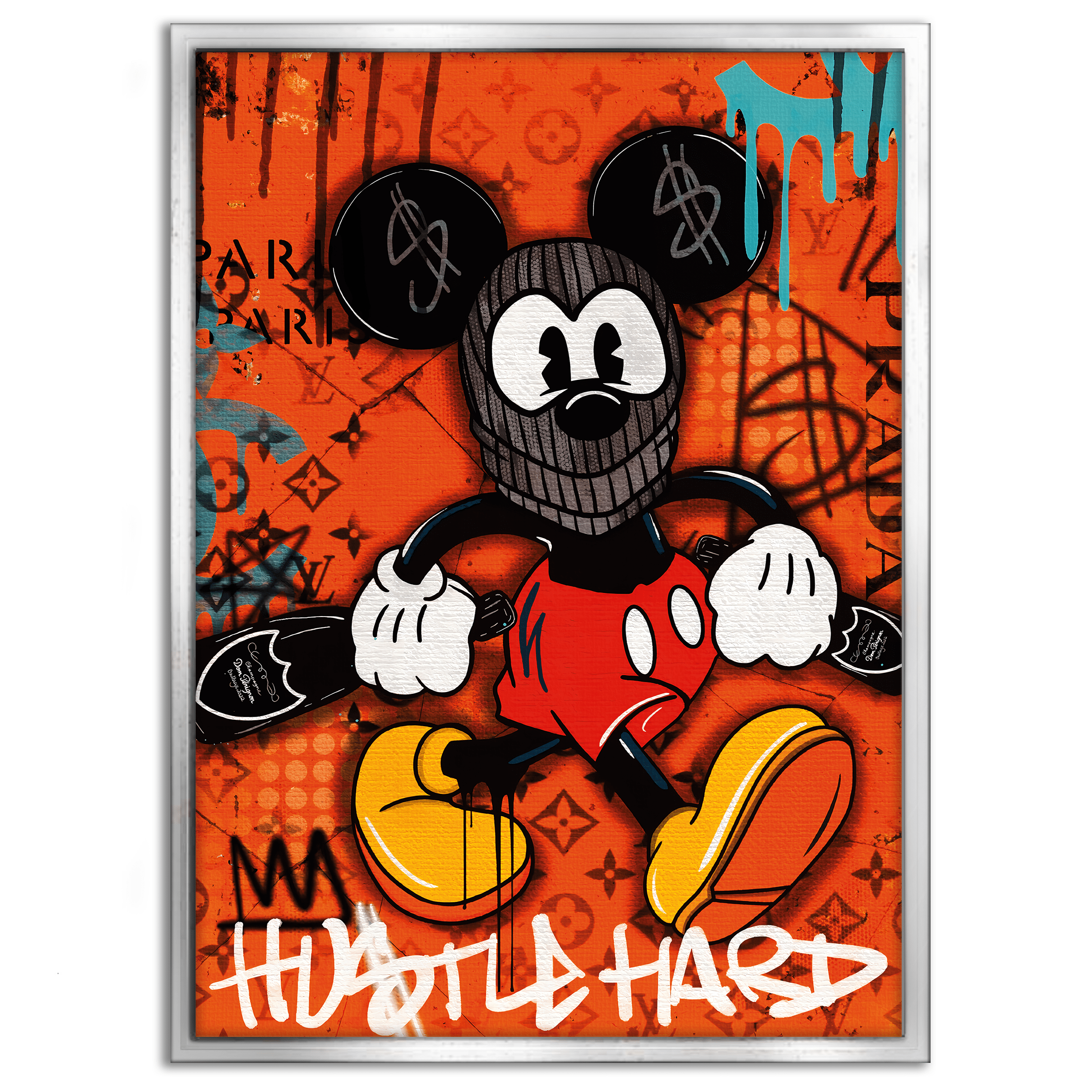 Mickey the thief - Leinwandbild Pop Art / Motivation by SimpleCanvas