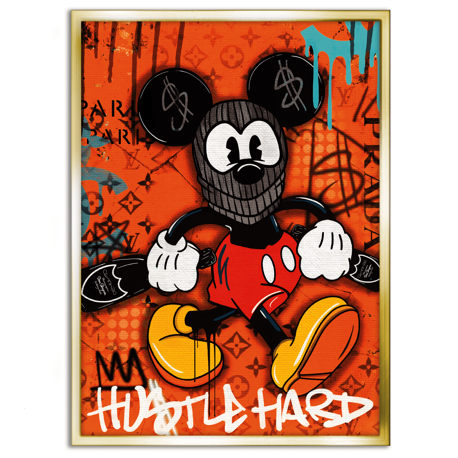 Mickey the thief - Leinwandbild Pop Art / Motivation by SimpleCanvas