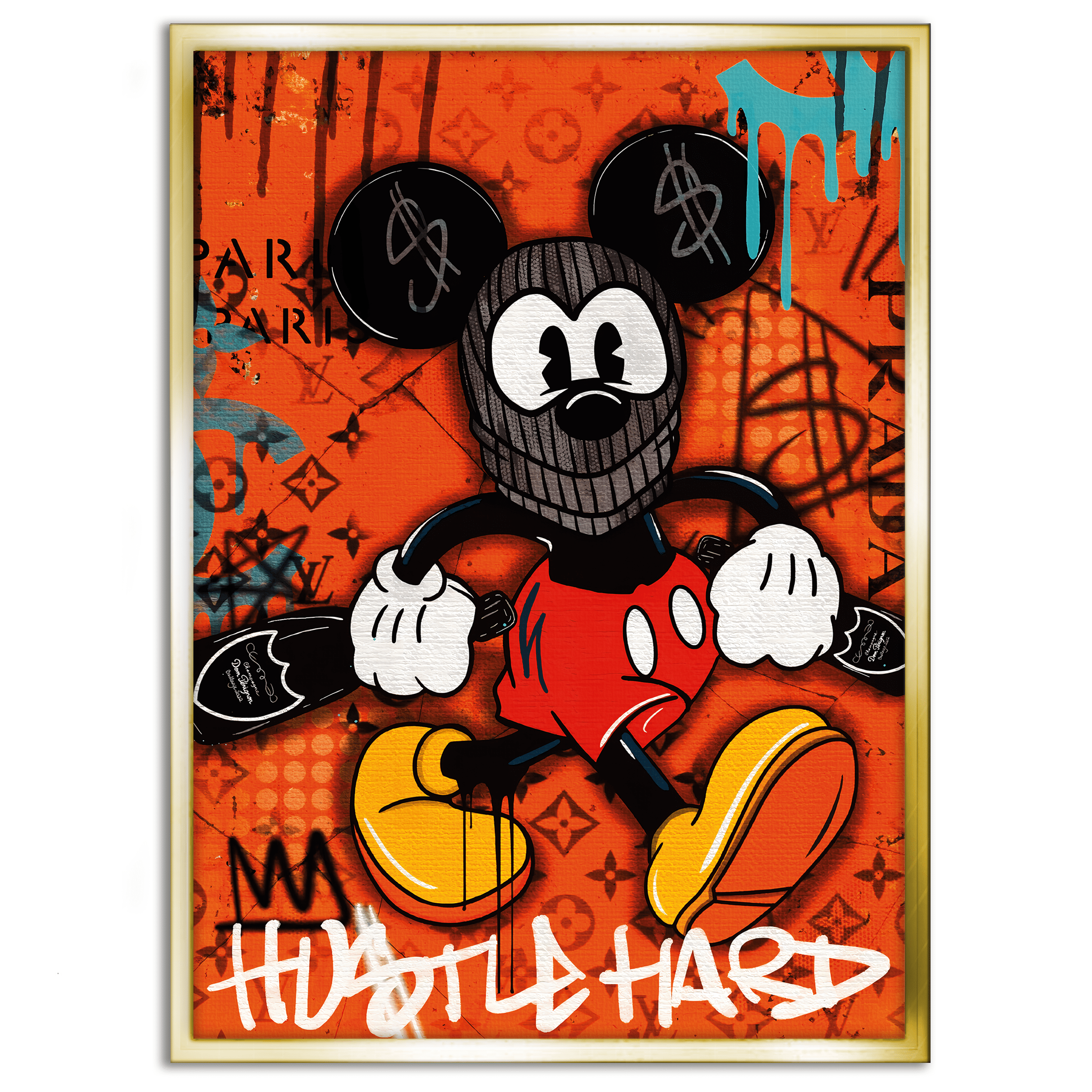 Mickey the thief - Leinwandbild Pop Art / Motivation by SimpleCanvas