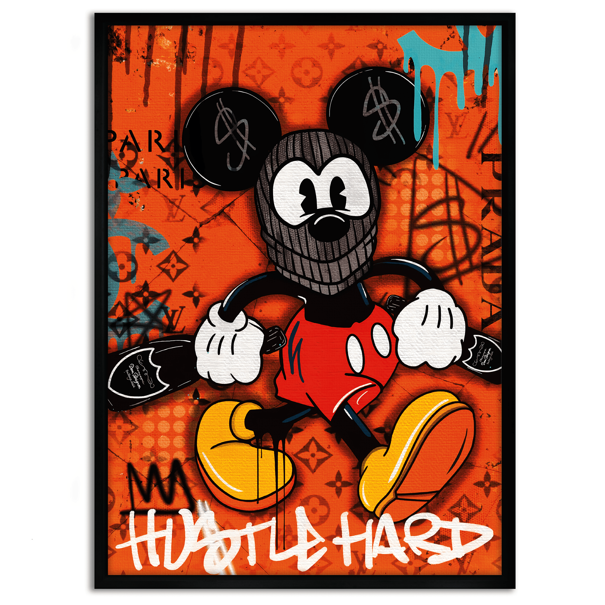 Mickey the thief - Leinwandbild Pop Art / Motivation by SimpleCanvas