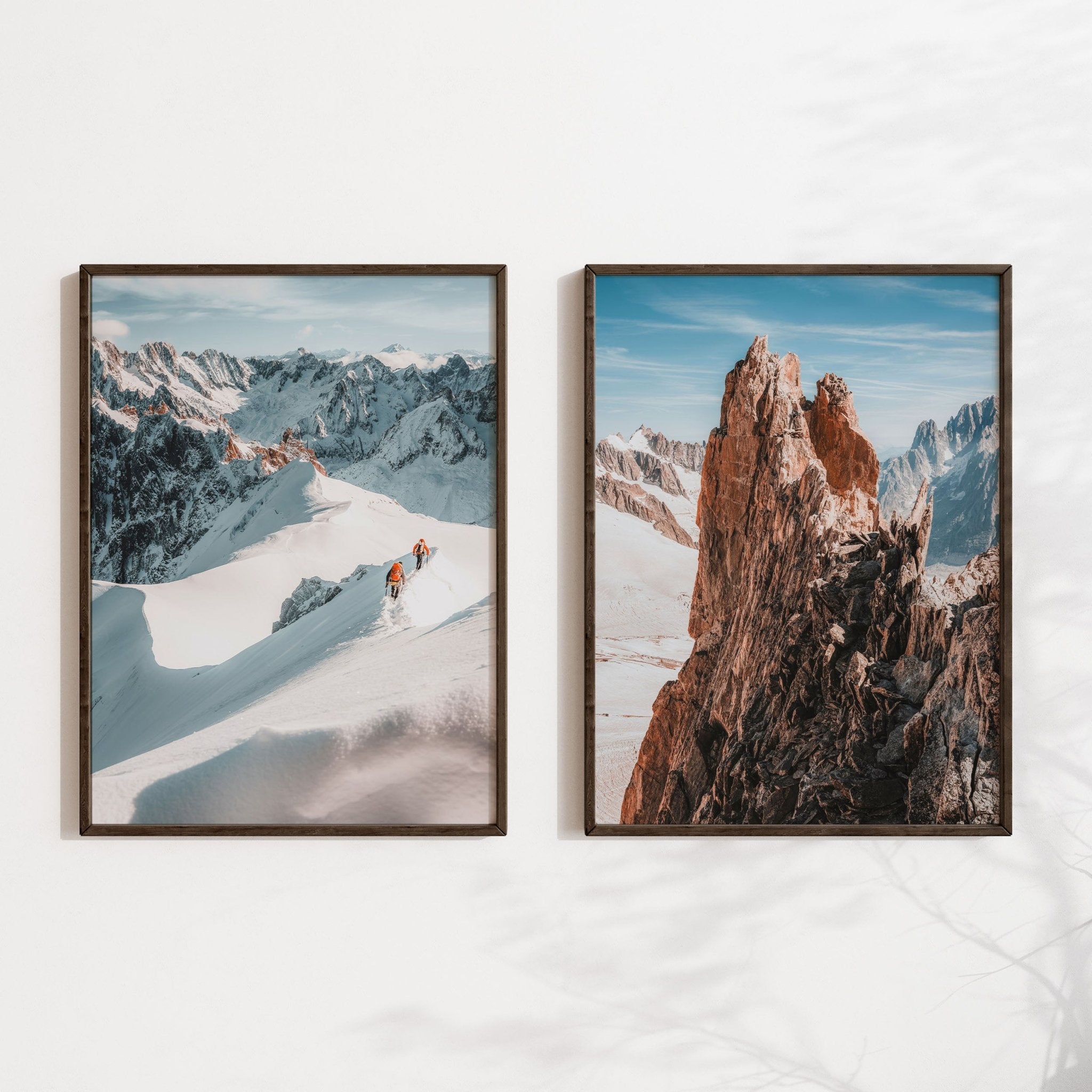 Midi Arête and Aiguille d'Entrèves Mountain Photography Prints