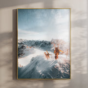 Skiers on Vallée Blanche – Chamonix Wall Art Print