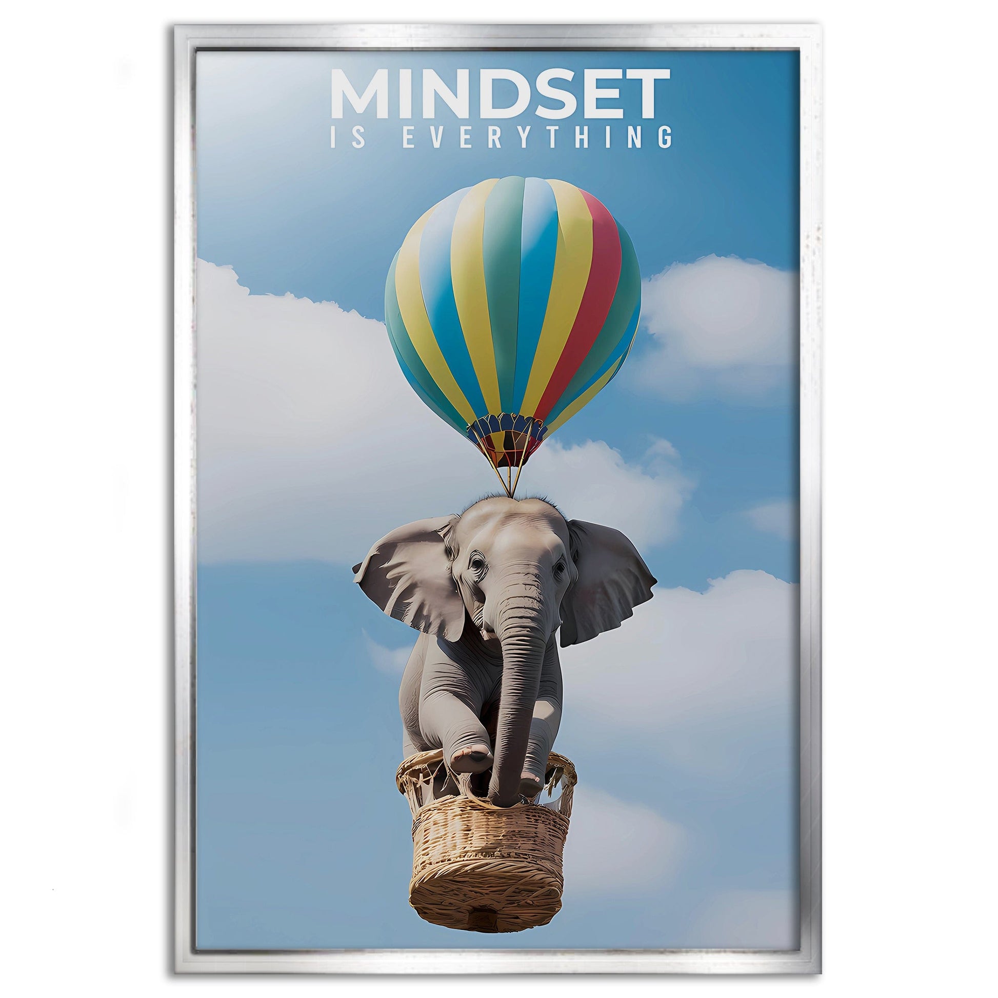 Mindset is everything - Leinwandbild Motivation by SimpleCanvas