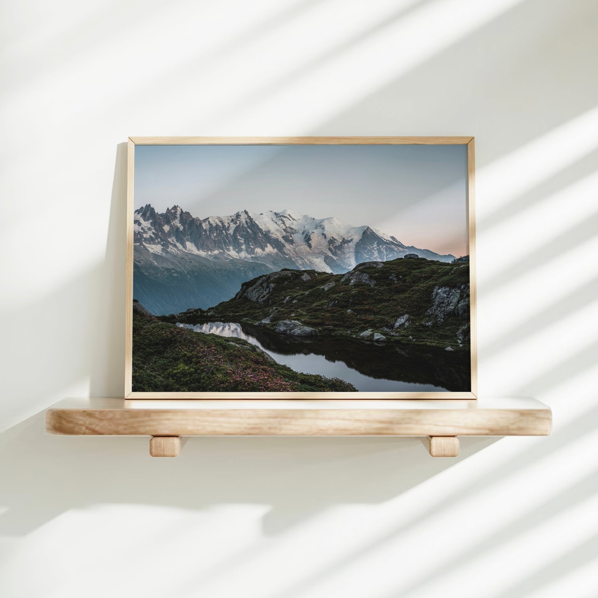 Lac de la Flégère, Chamonix Wall Art Print – Mont Blanc Alpine Lake Photography