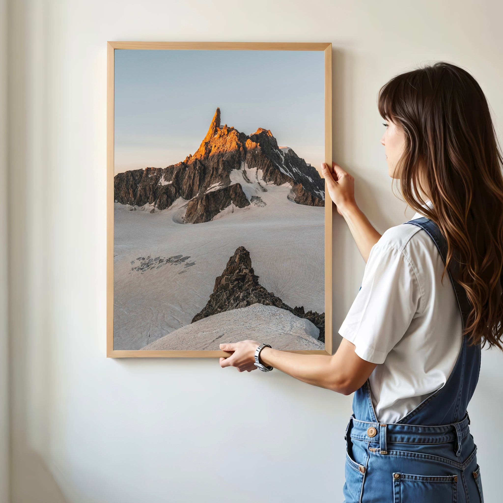 Dent du Géant Print – French Alps Sunset Wall Art Photography