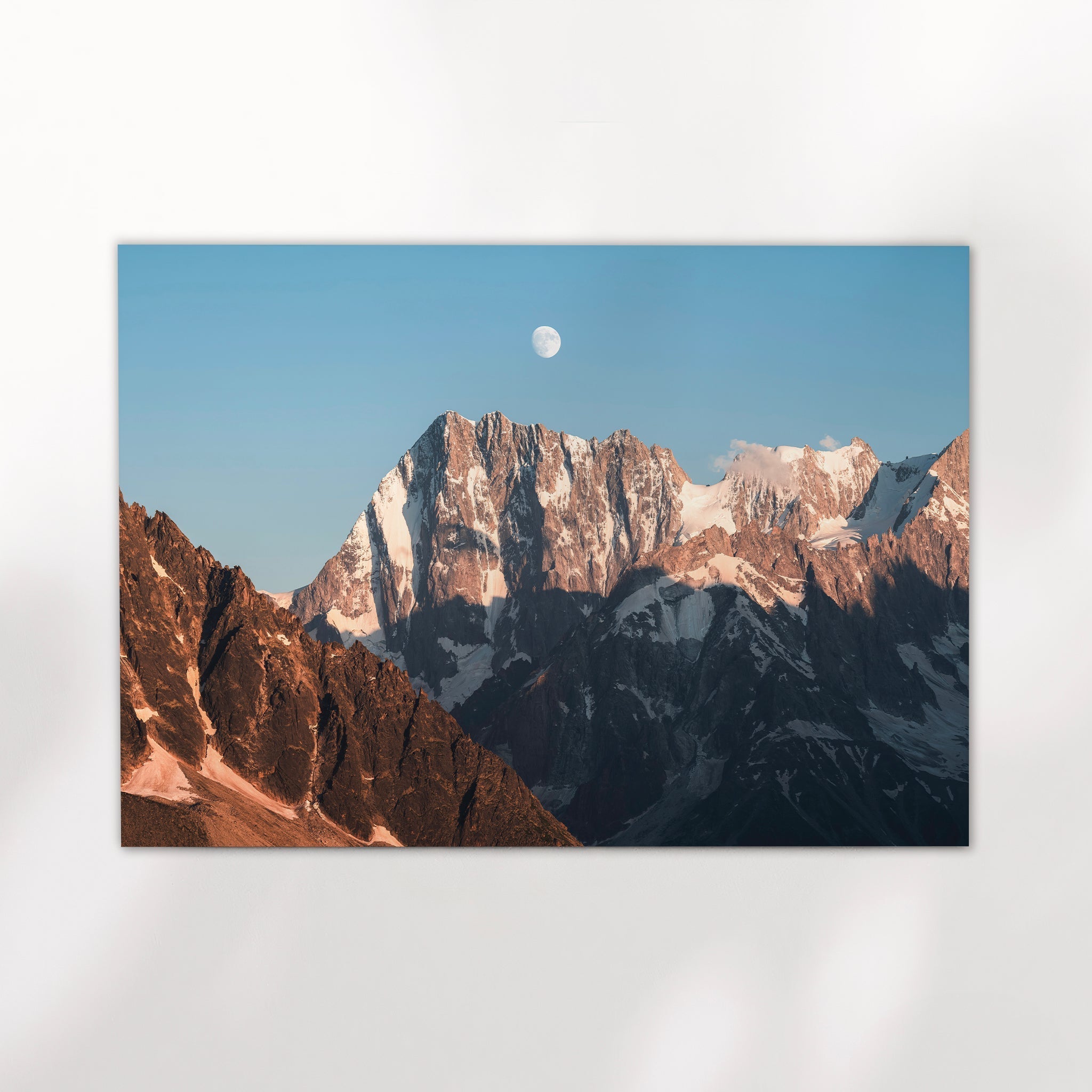 Grandes Jorasses Landscape Wall Art – Chamonix Mountain Photography Print