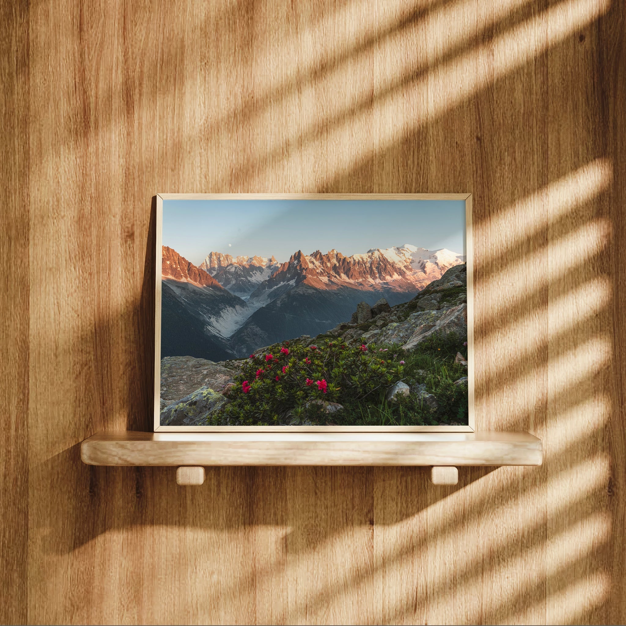 Mont Blanc Massif Wall Art Print - Chamonix Print