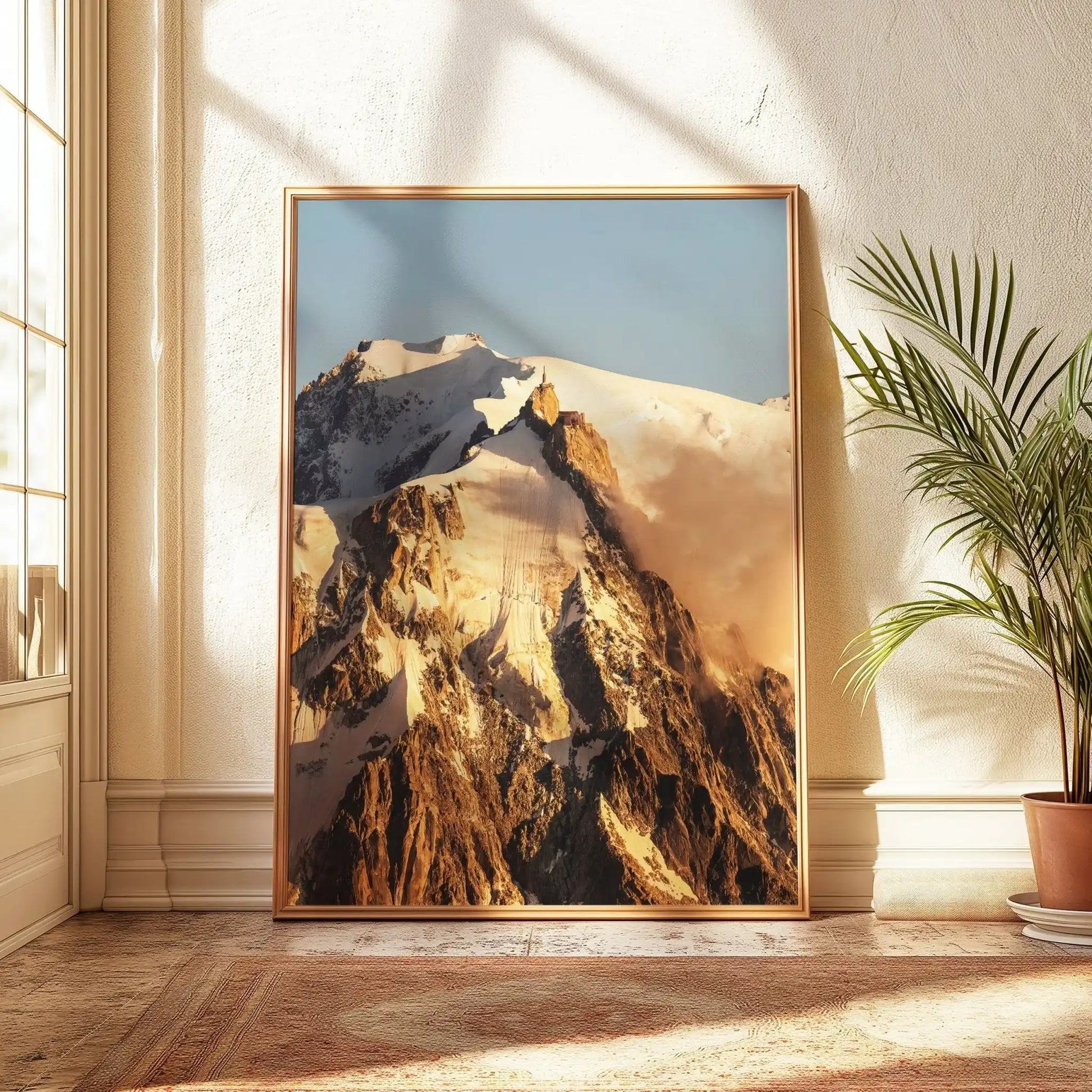 Aiguille du Midi Sunset Photography Prints - Mountain Triptych Wall Art by Chamonix Prints