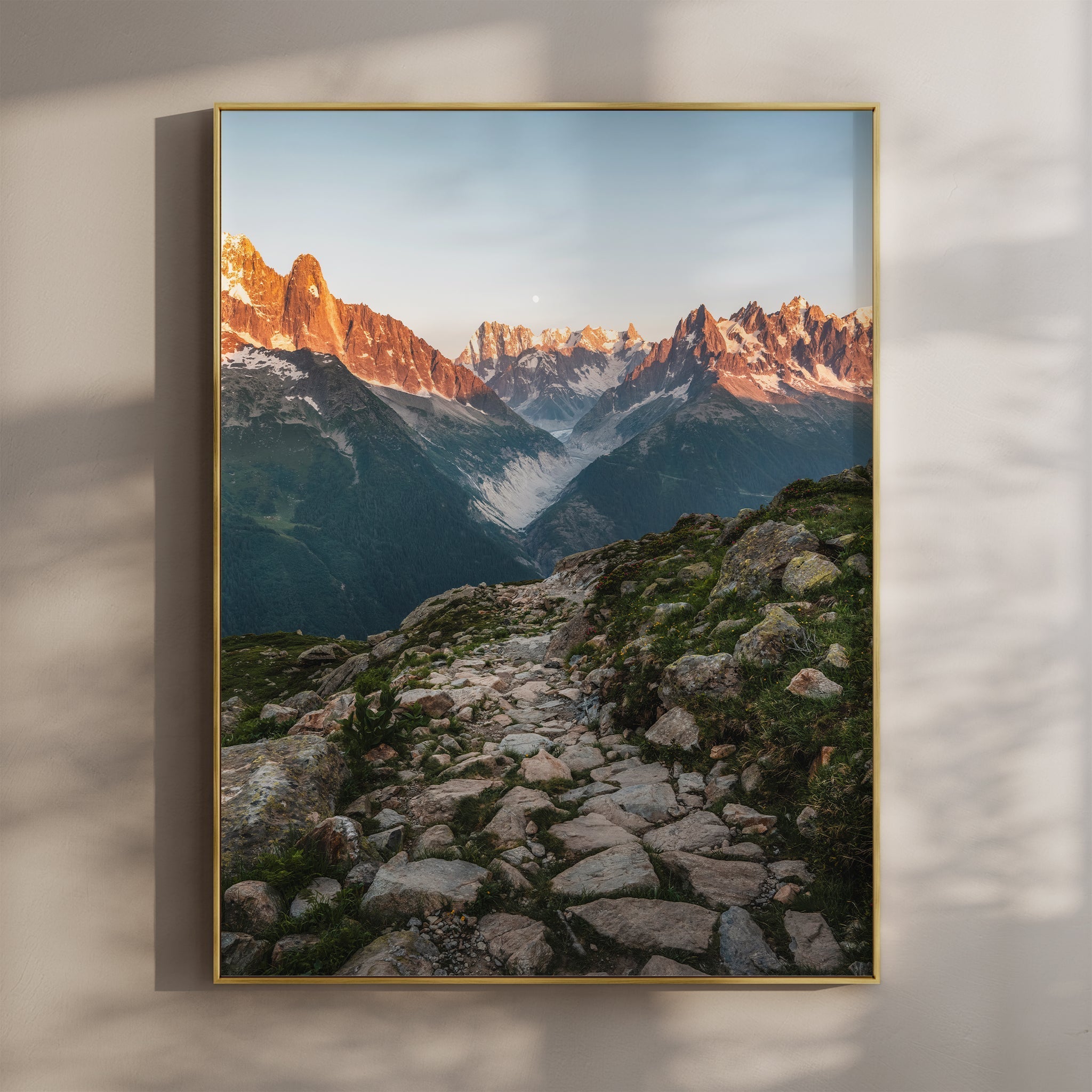 Mer de Glace Glacier Sunset | French Alps Photography Print
