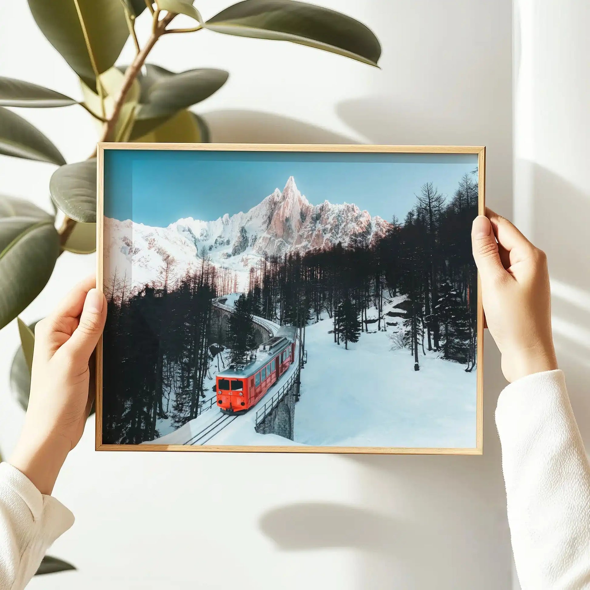 Mer de Glace et train du Montenvers, Chamonix by Chamonix Prints