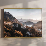 Neuschwanstein Castle Print – Bavarian Alps Wall Art