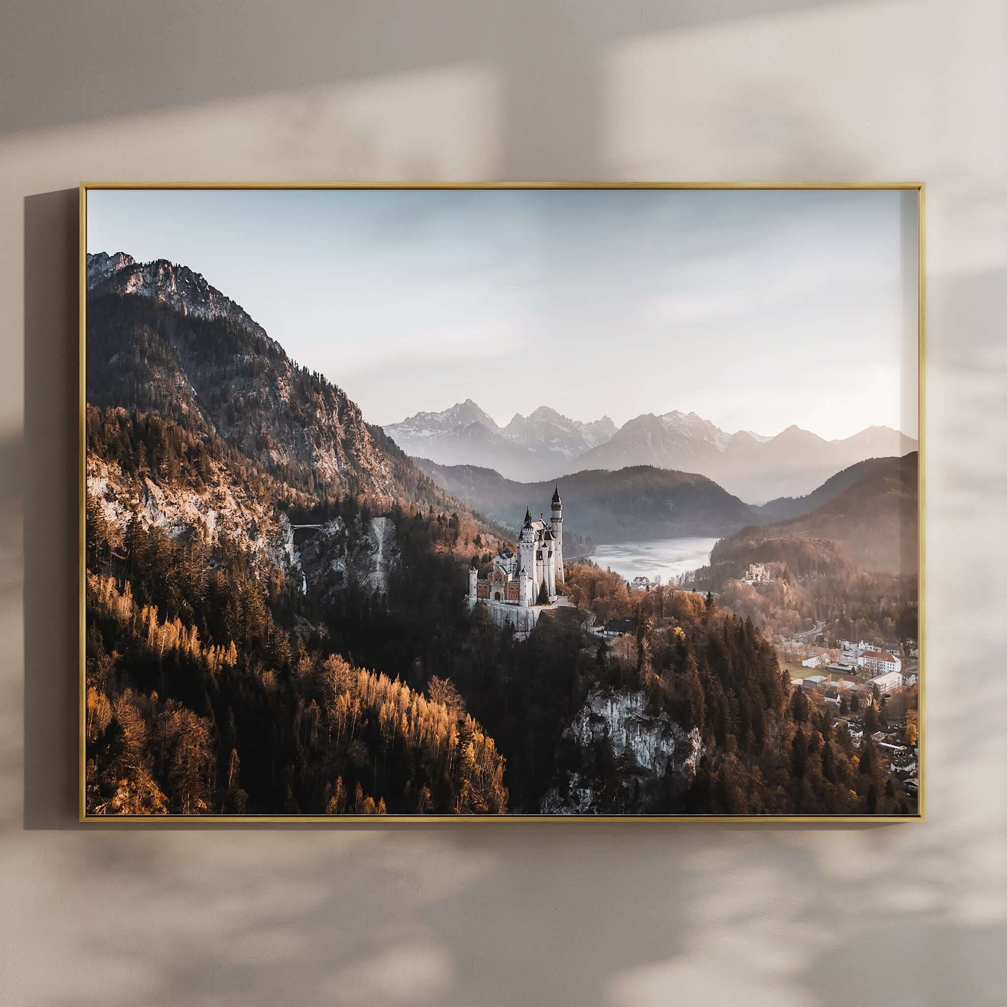 Neuschwanstein Castle Print – Bavarian Alps Wall Art