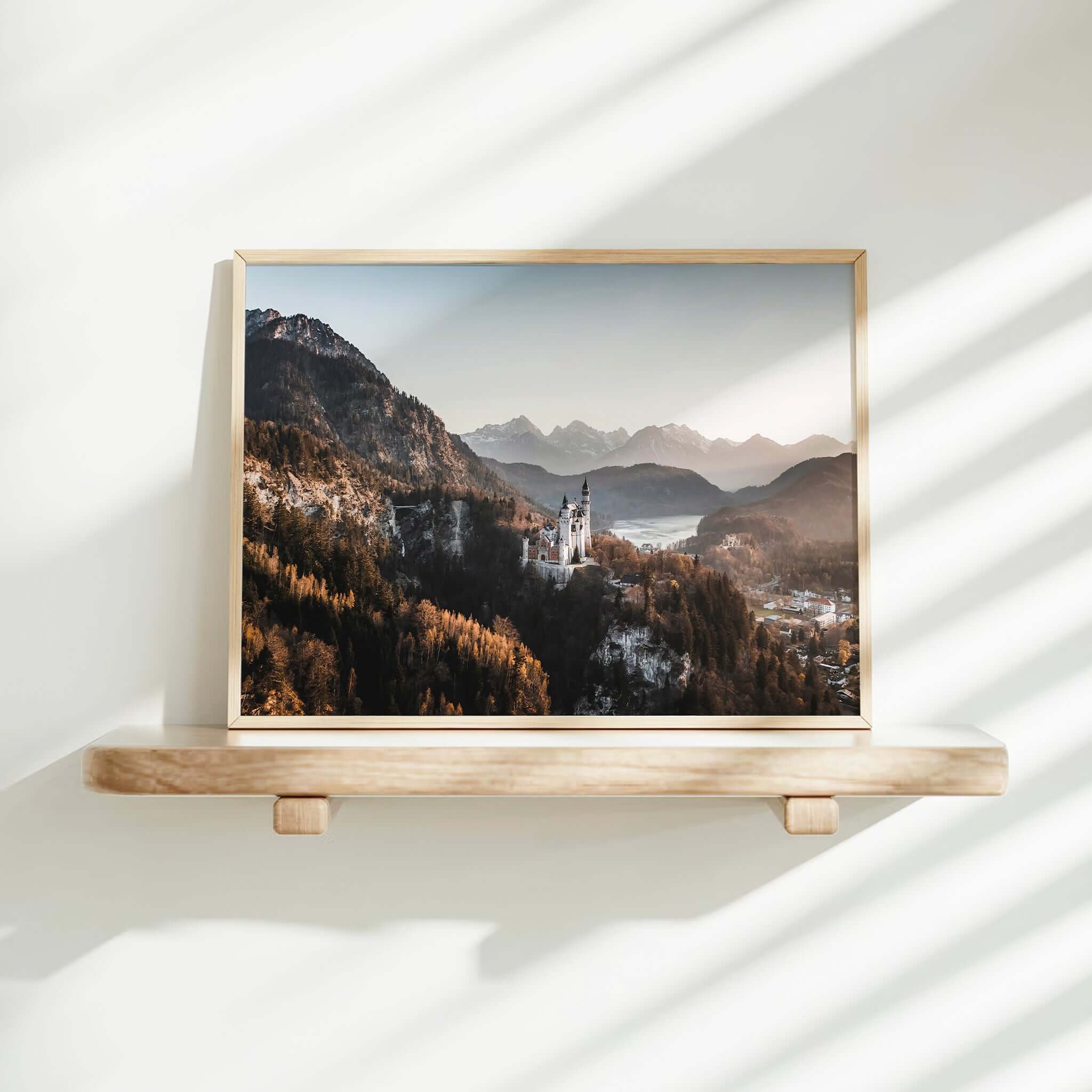 Neuschwanstein Castle Print – Bavarian Alps Wall Art