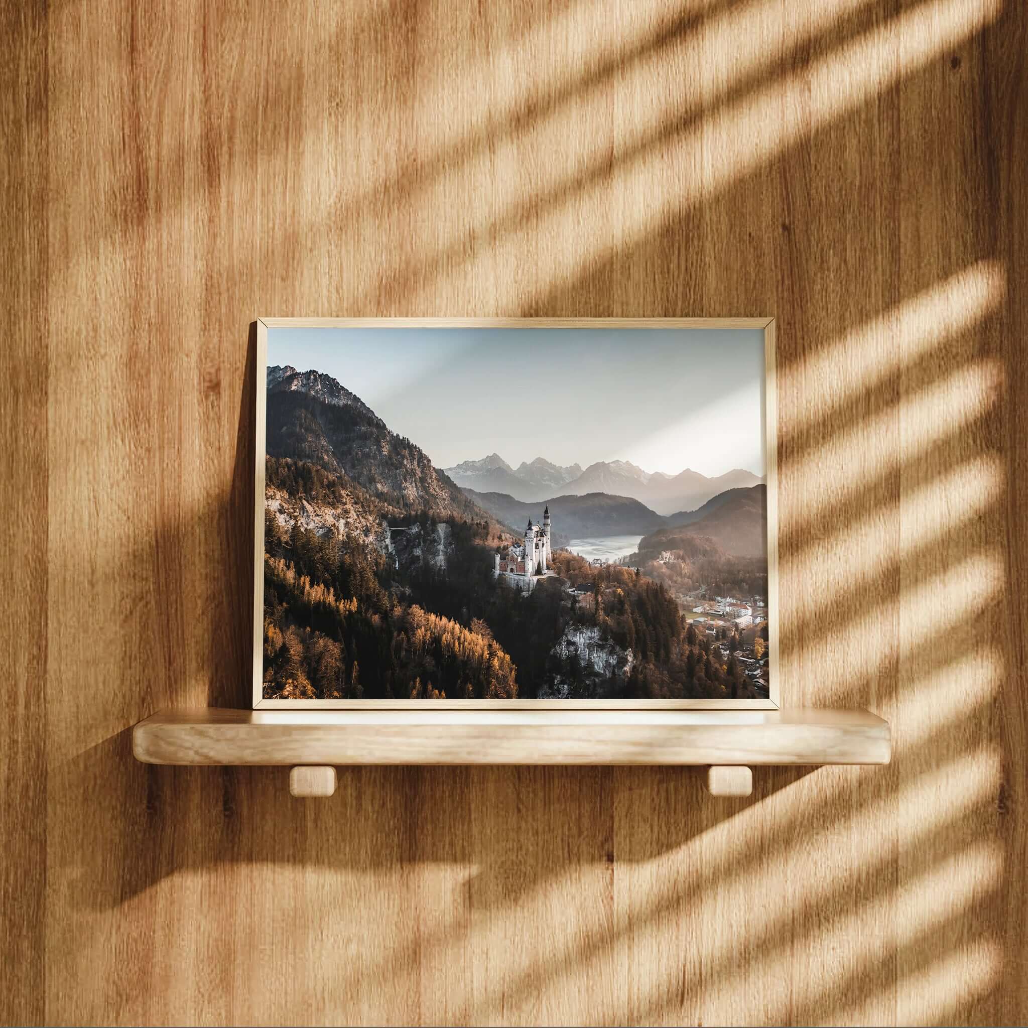 Neuschwanstein Castle Print – Bavarian Alps Wall Art