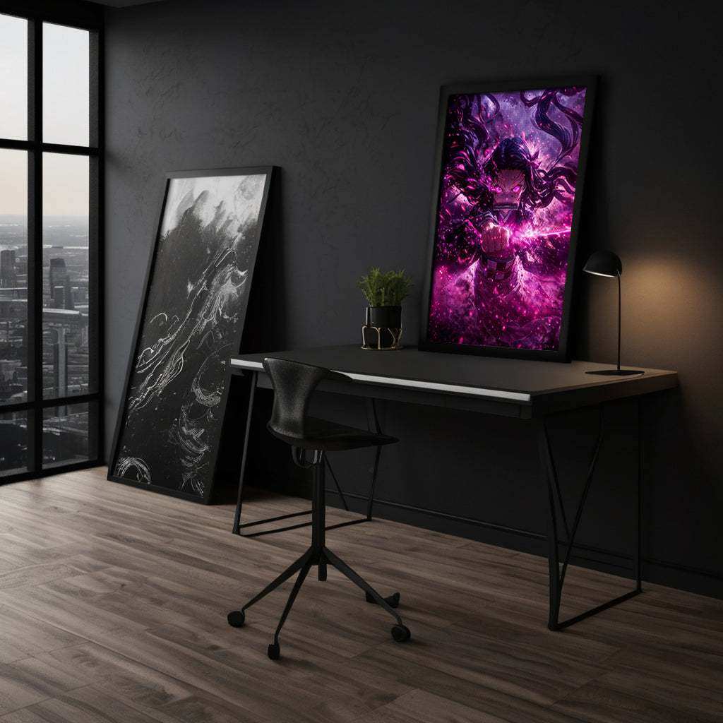 Nezuko Rage - Demon Slayer - Anime Leinwandbild by SimpleCanvas