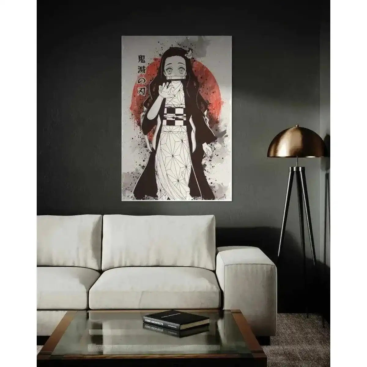 Nezuko Vintage - Demon Slayer - Anime Leinwandbild by SimpleCanvas