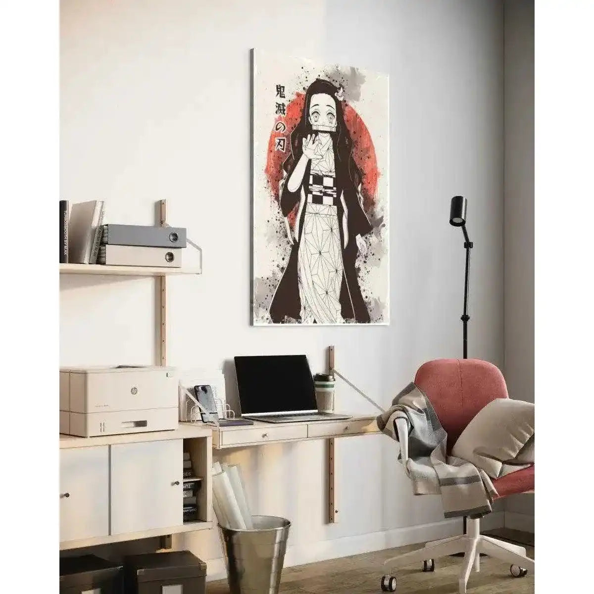 Nezuko Vintage - Demon Slayer - Anime Leinwandbild by SimpleCanvas