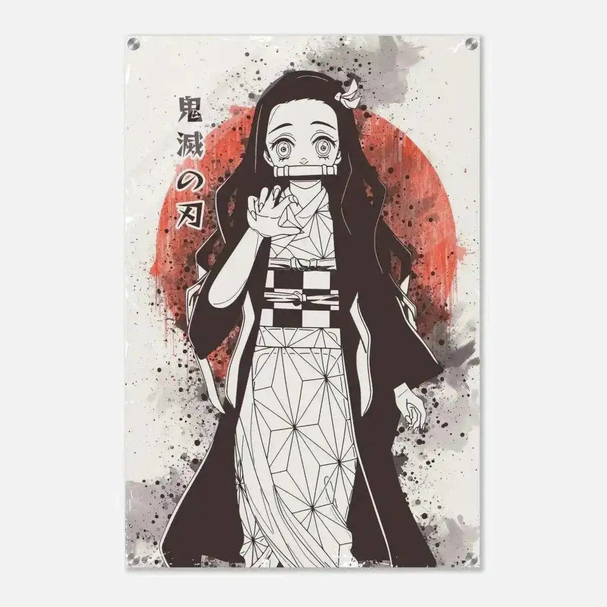 Nezuko Vintage - Demon Slayer - Anime Leinwandbild by SimpleCanvas
