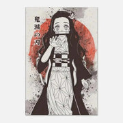 Nezuko Vintage - Demon Slayer - Anime Leinwandbild by SimpleCanvas
