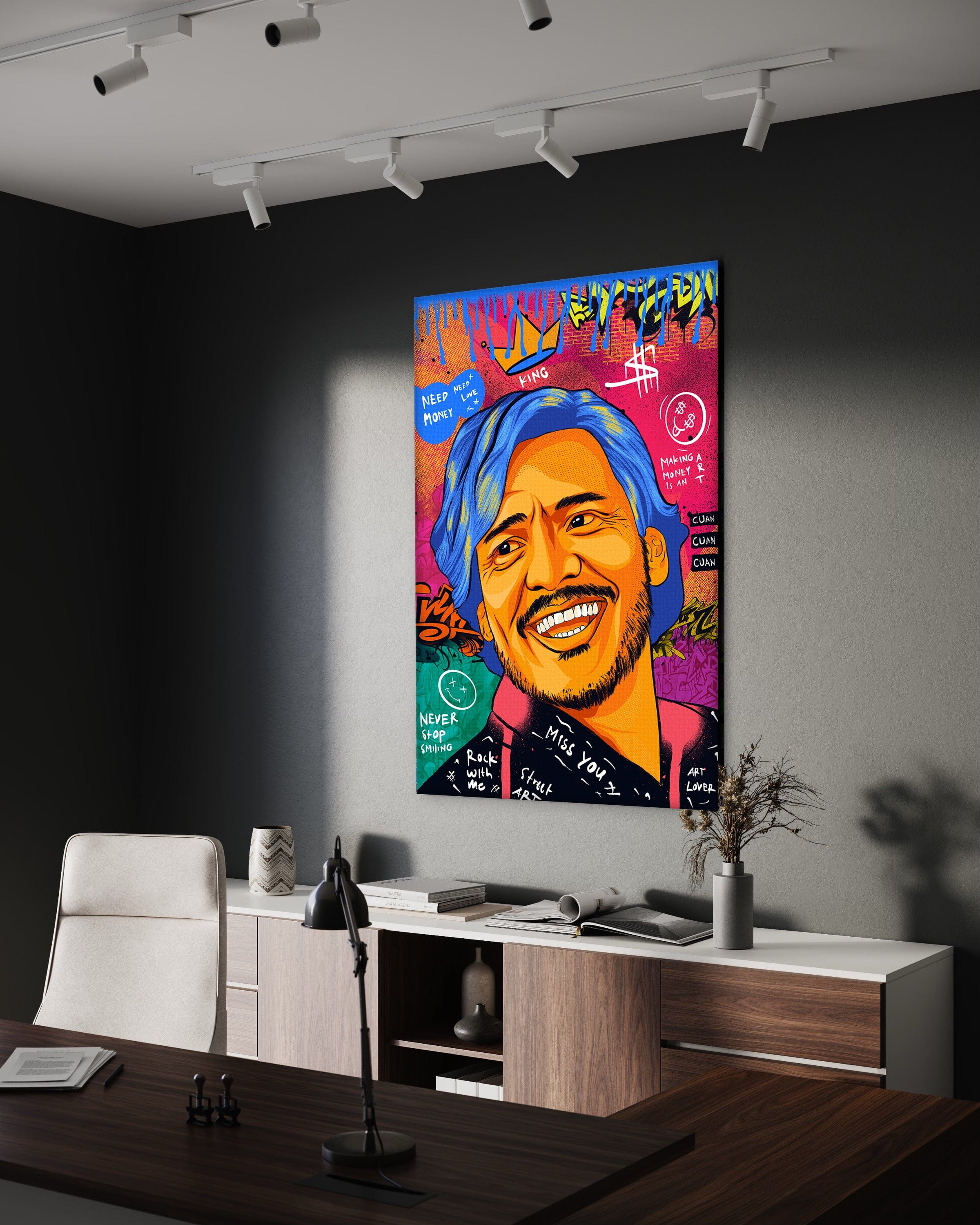 Nicolas Pedro A - Leinwandbild Pop Art