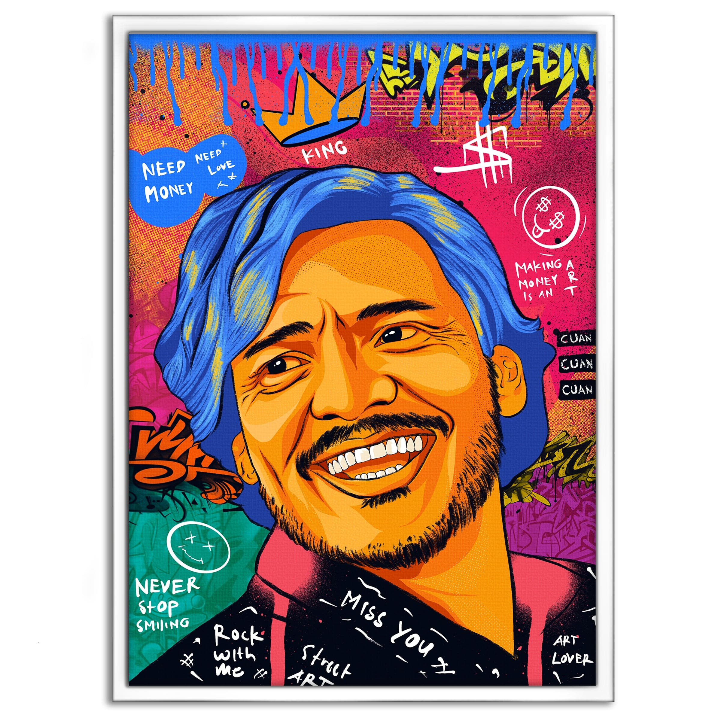 Nicolas Pedro A - Leinwandbild Pop Art