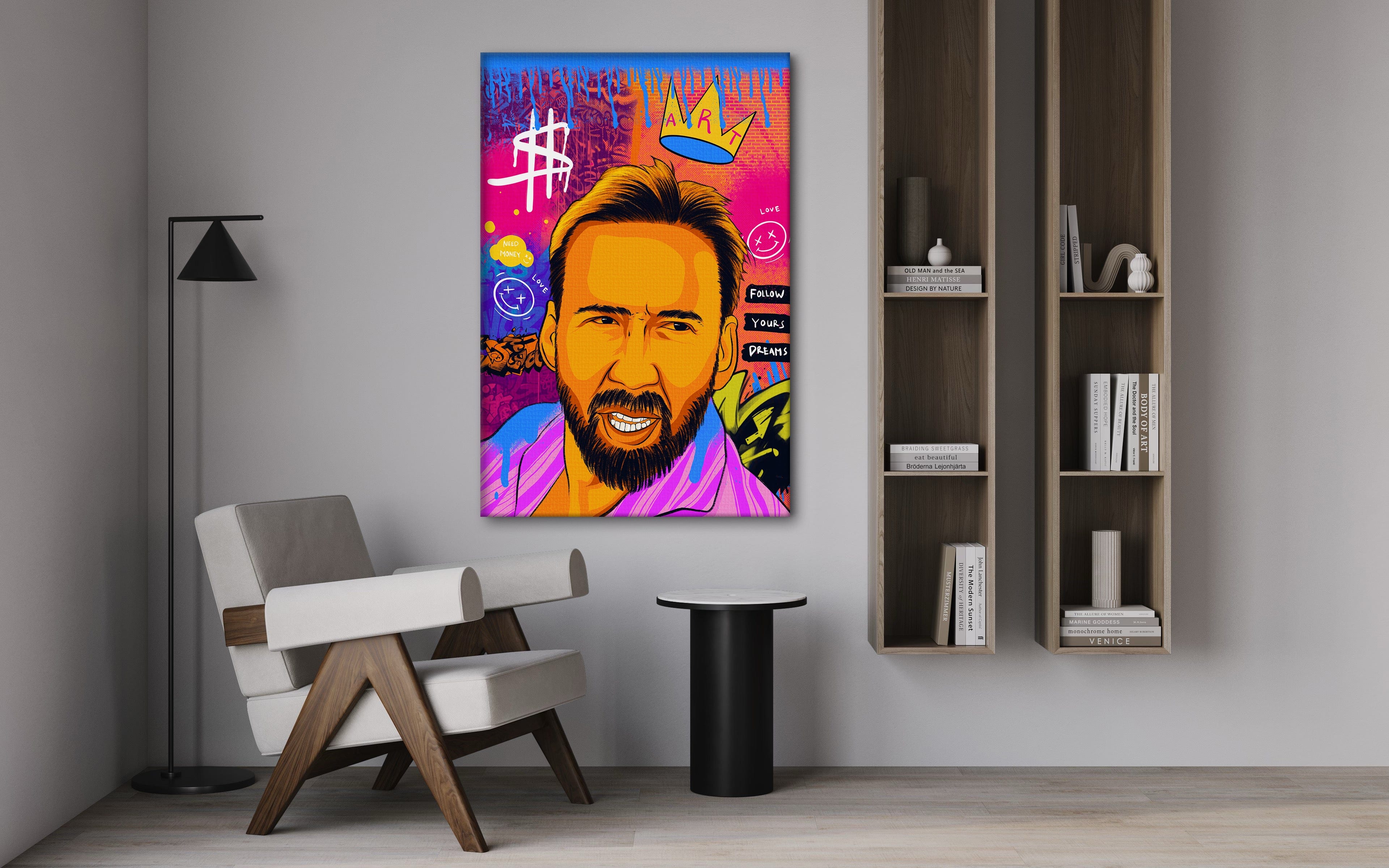 Nicolas Pedro B - Leinwandbild Pop Art