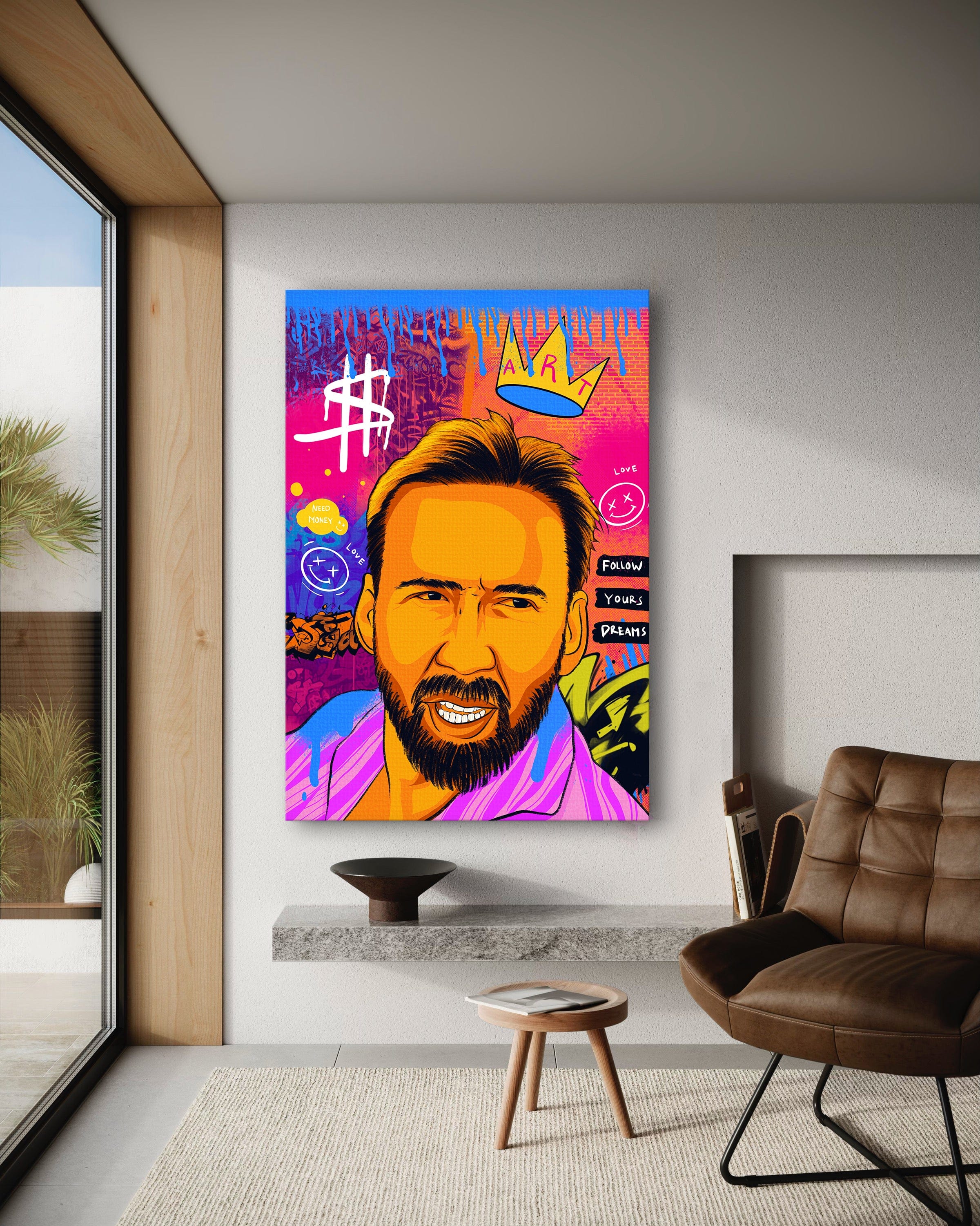 Nicolas Pedro B - Leinwandbild Pop Art