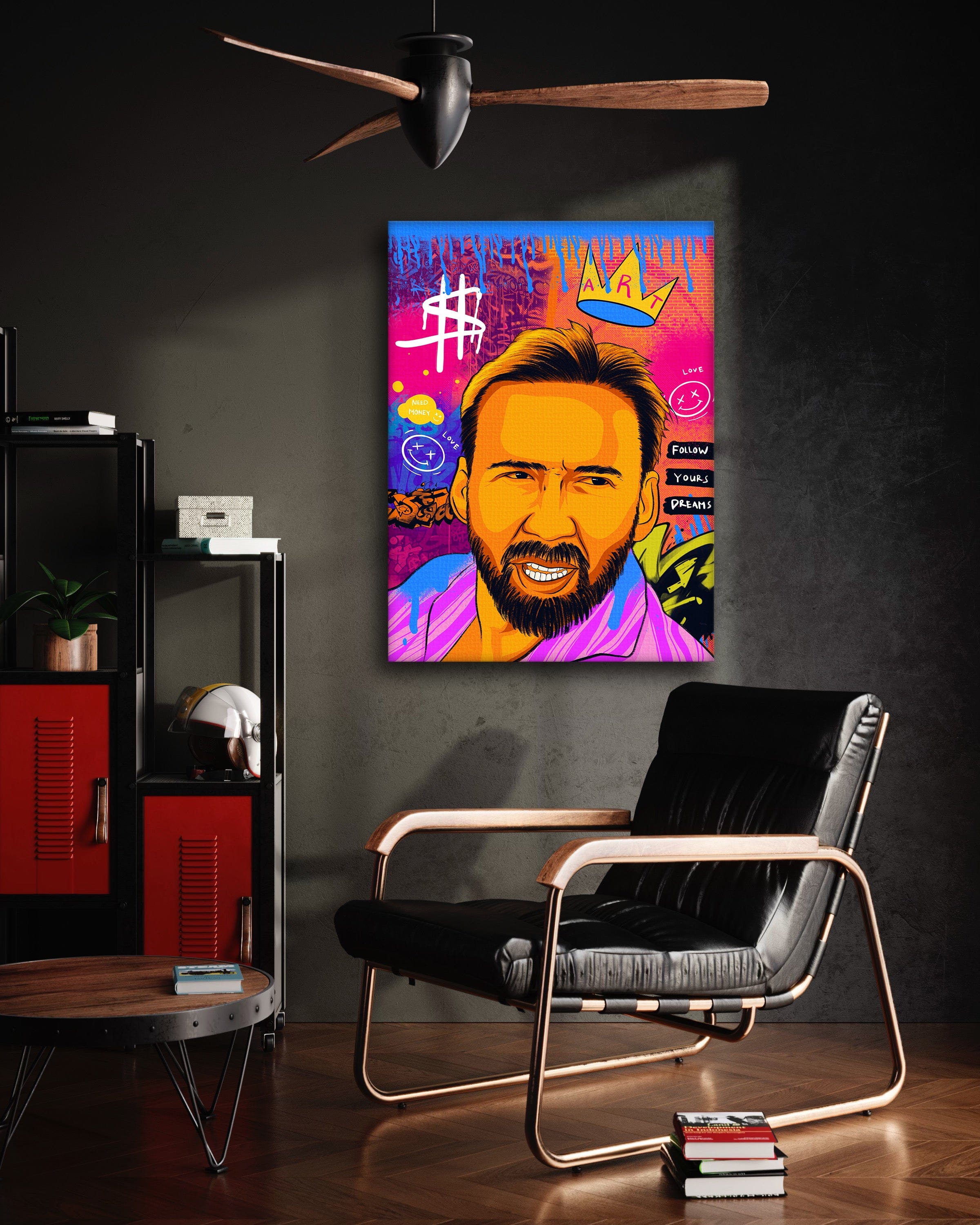 Nicolas Pedro B - Leinwandbild Pop Art