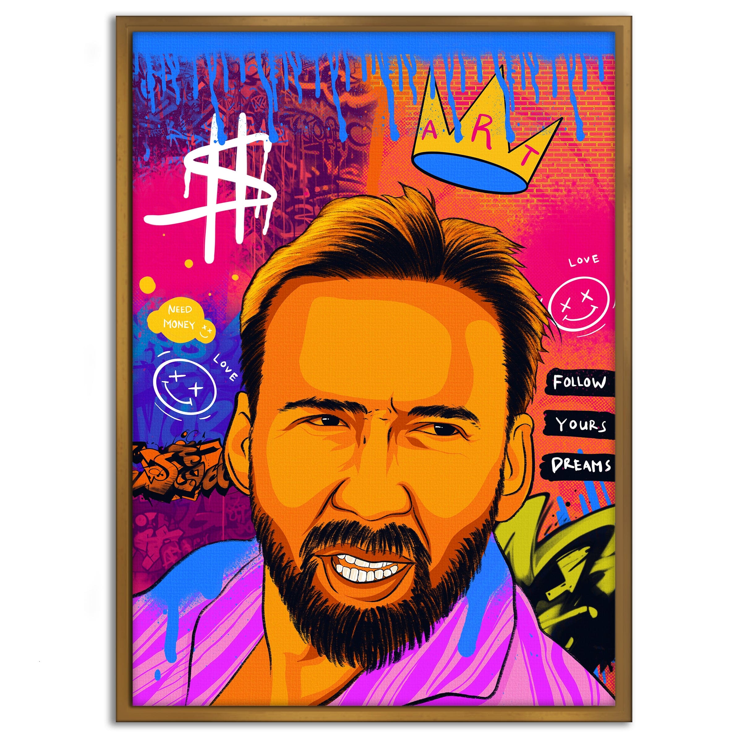 Nicolas Pedro B - Leinwandbild Pop Art