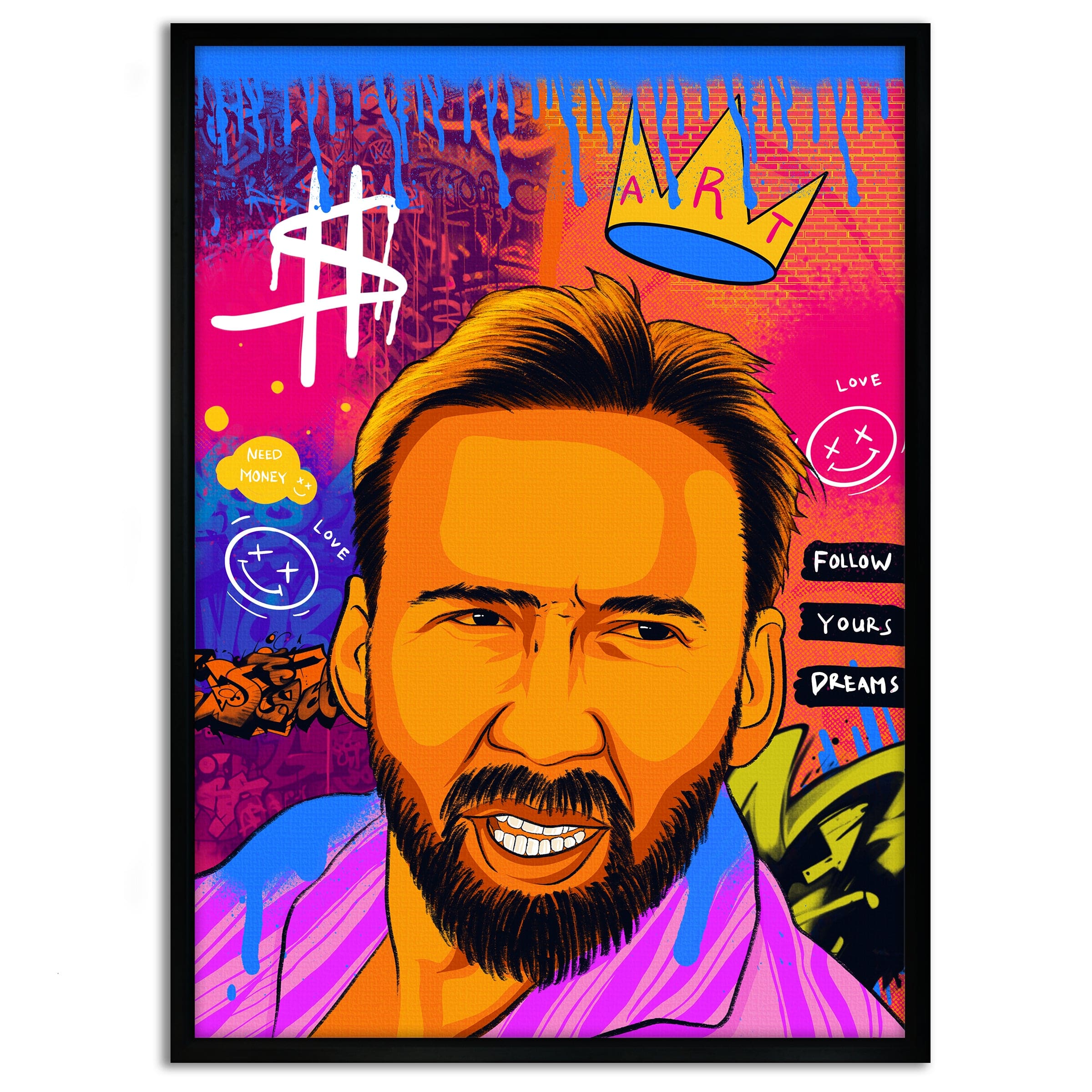 Nicolas Pedro B - Leinwandbild Pop Art