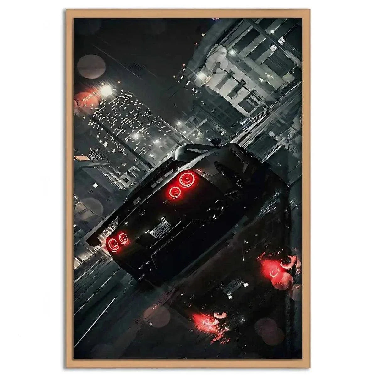 Nissan GT-R - Auto Leinwandbild by SimpleCanvas