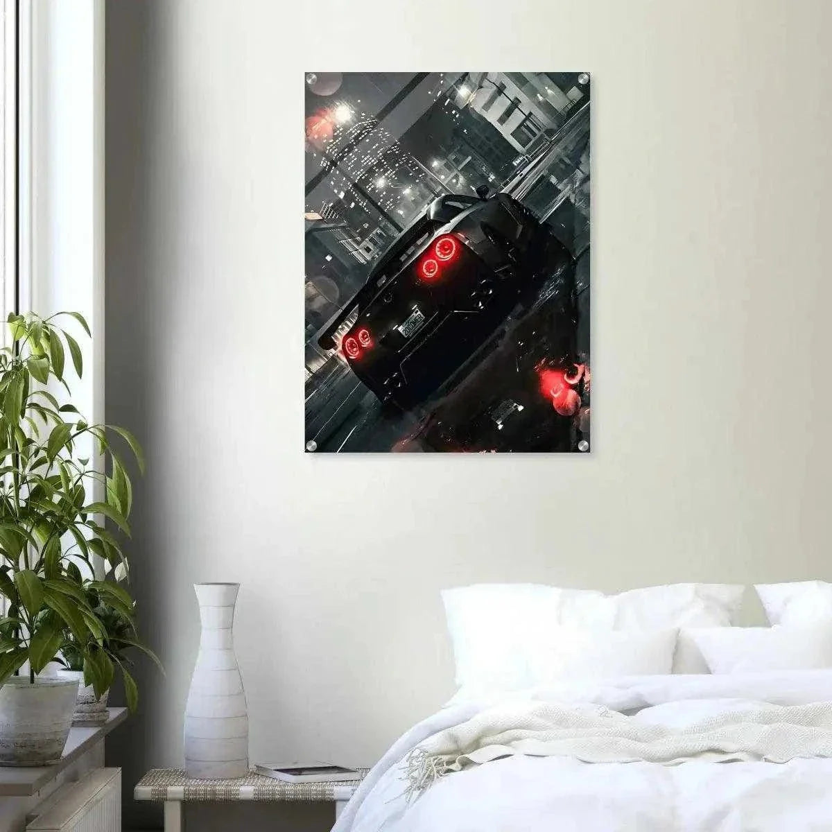 Nissan GT-R - Auto Leinwandbild by SimpleCanvas