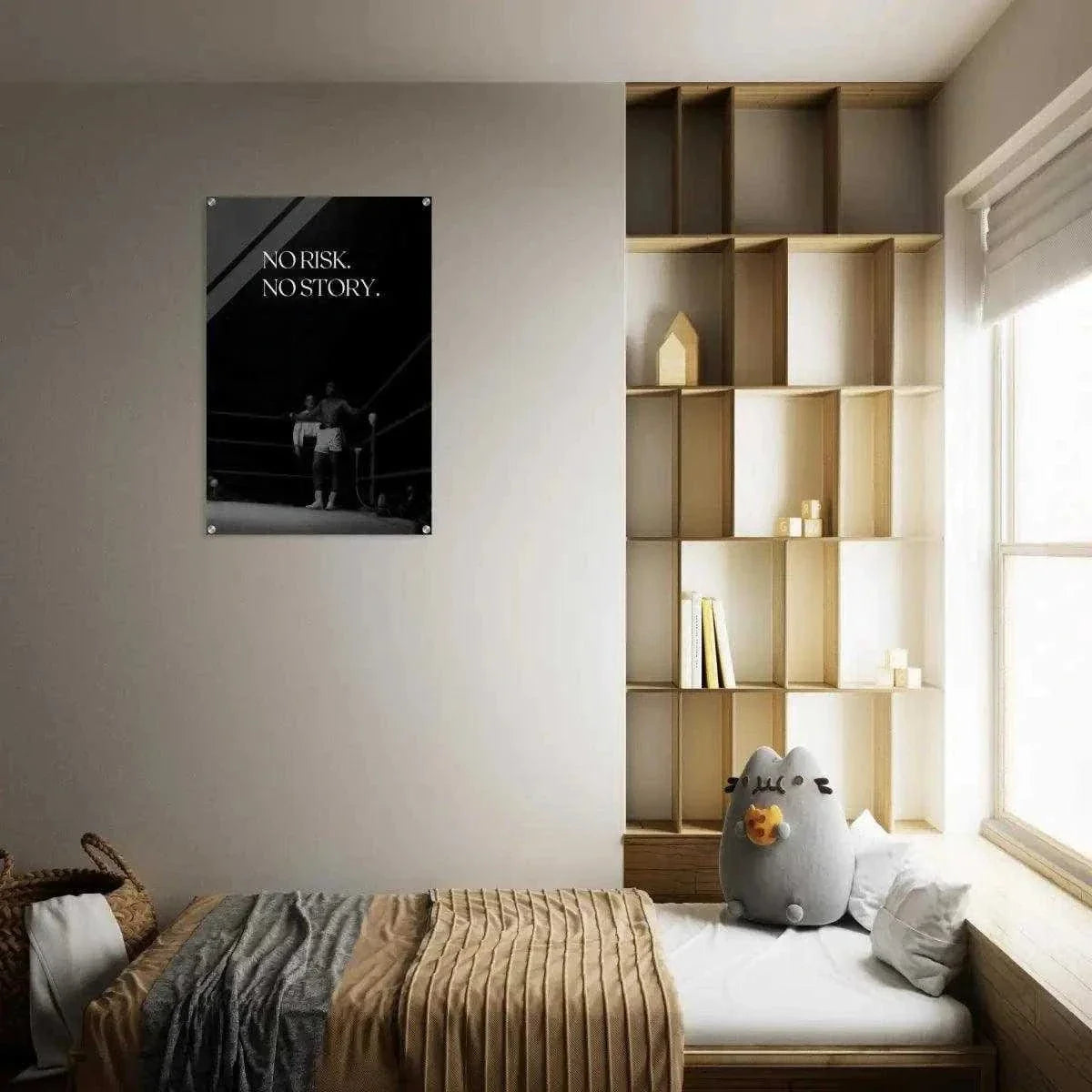 No risk. No story. - Leinwandbild Motivation by SimpleCanvas