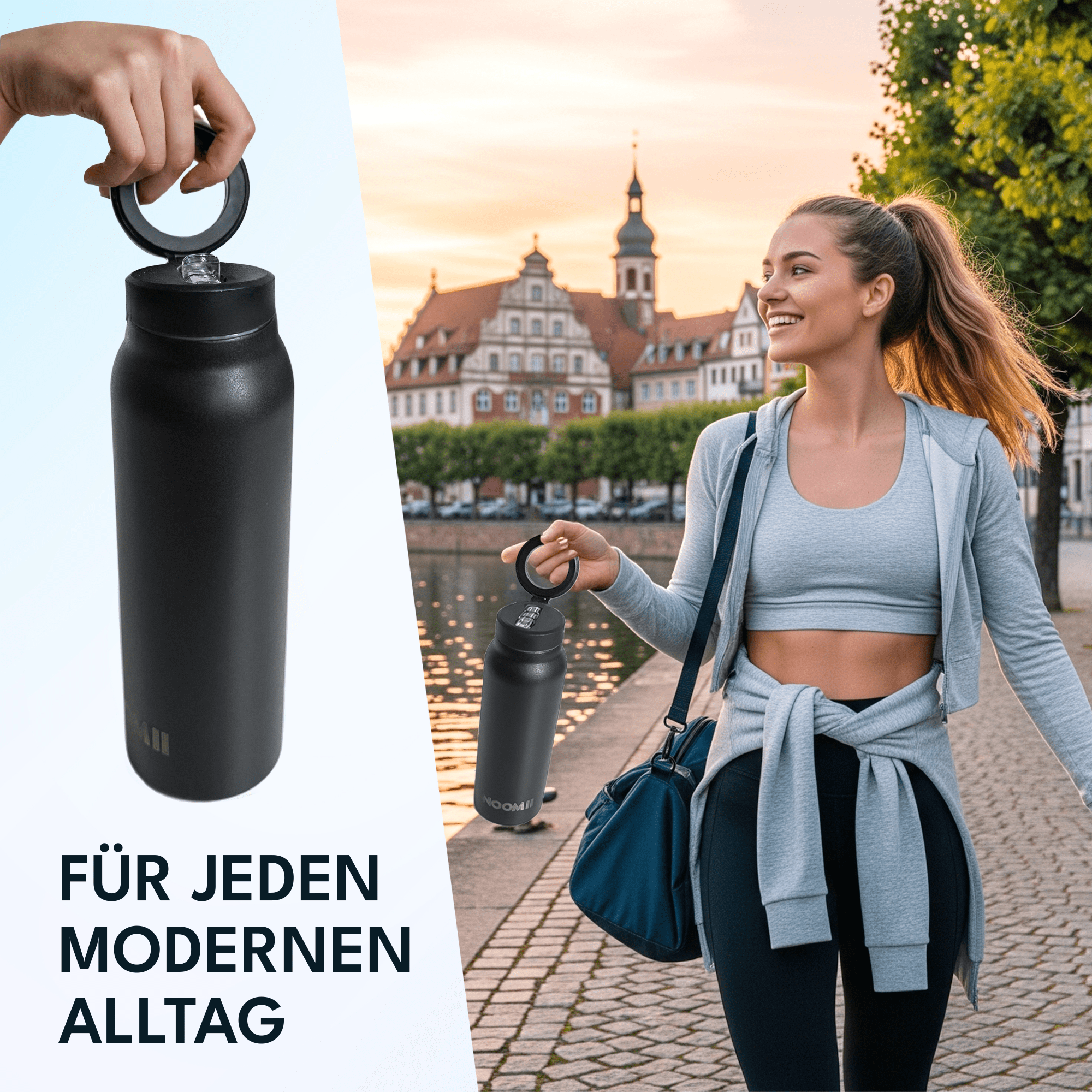 NooMii Edelstahl-Trinkflasche | Magsafe