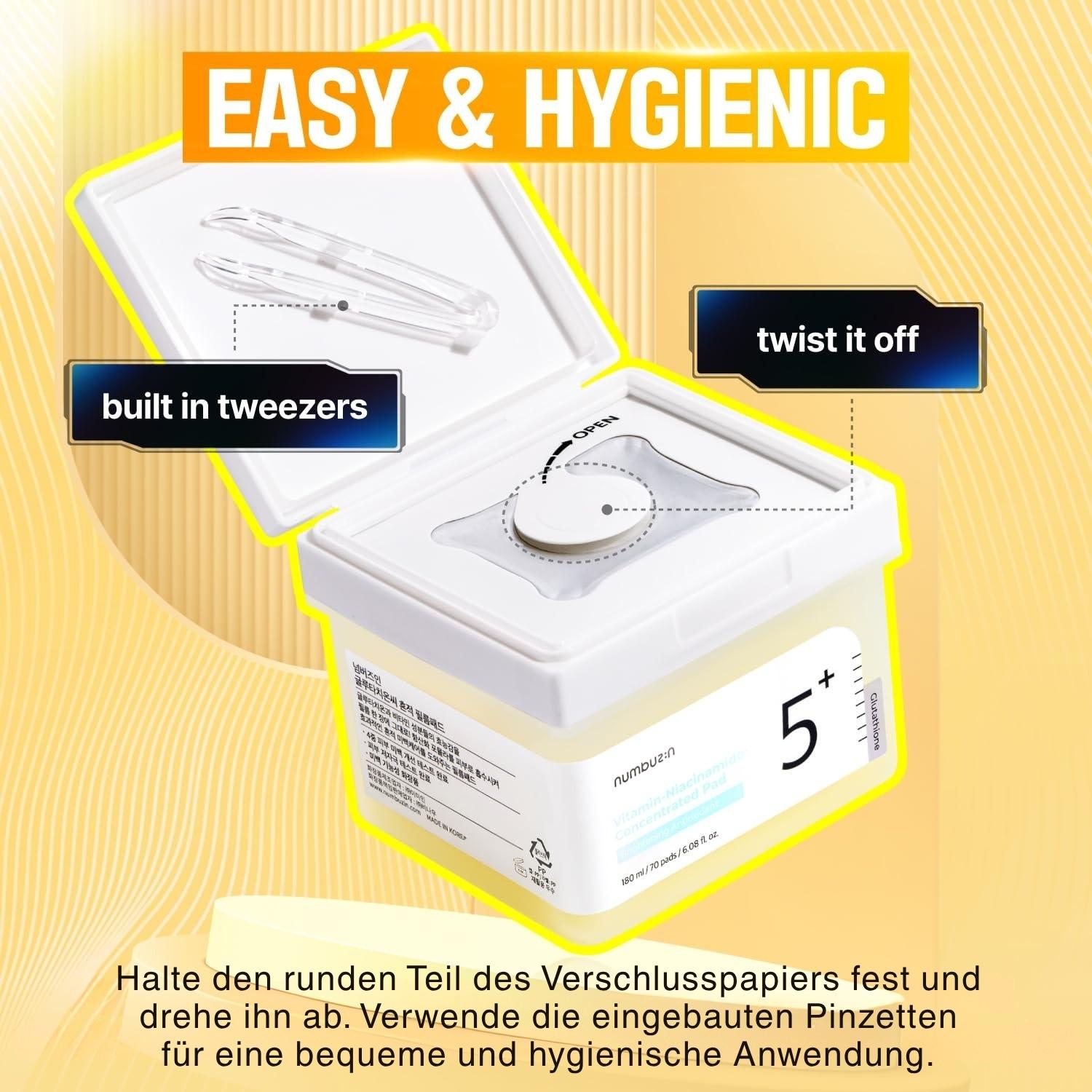 Numbuzin No.5 Vitamin Niacinamide Concentrated Pad (70EA) 180 ml