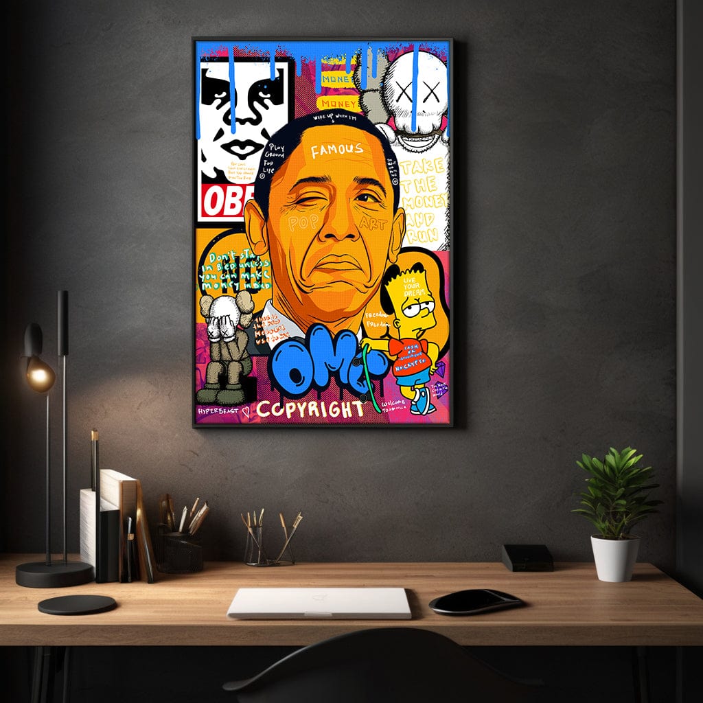 Obama - Leinwandbild Pop Art by SimpleCanvas