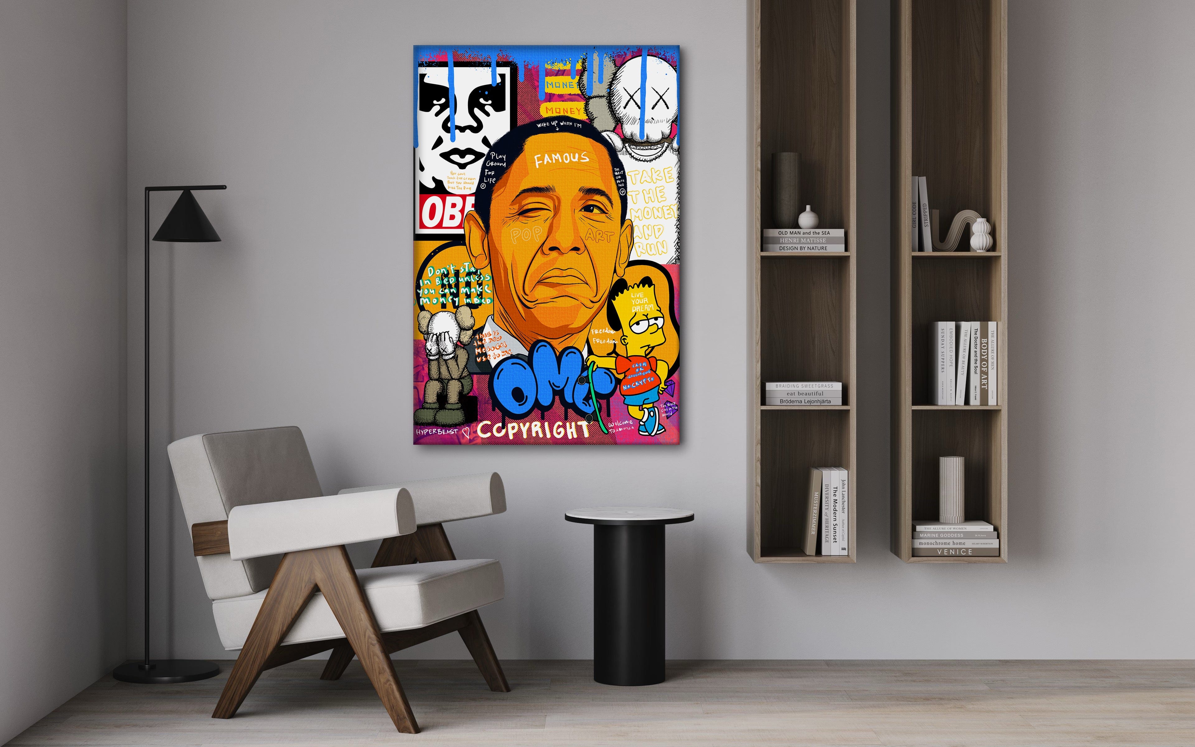 Obama - Leinwandbild Pop Art by SimpleCanvas