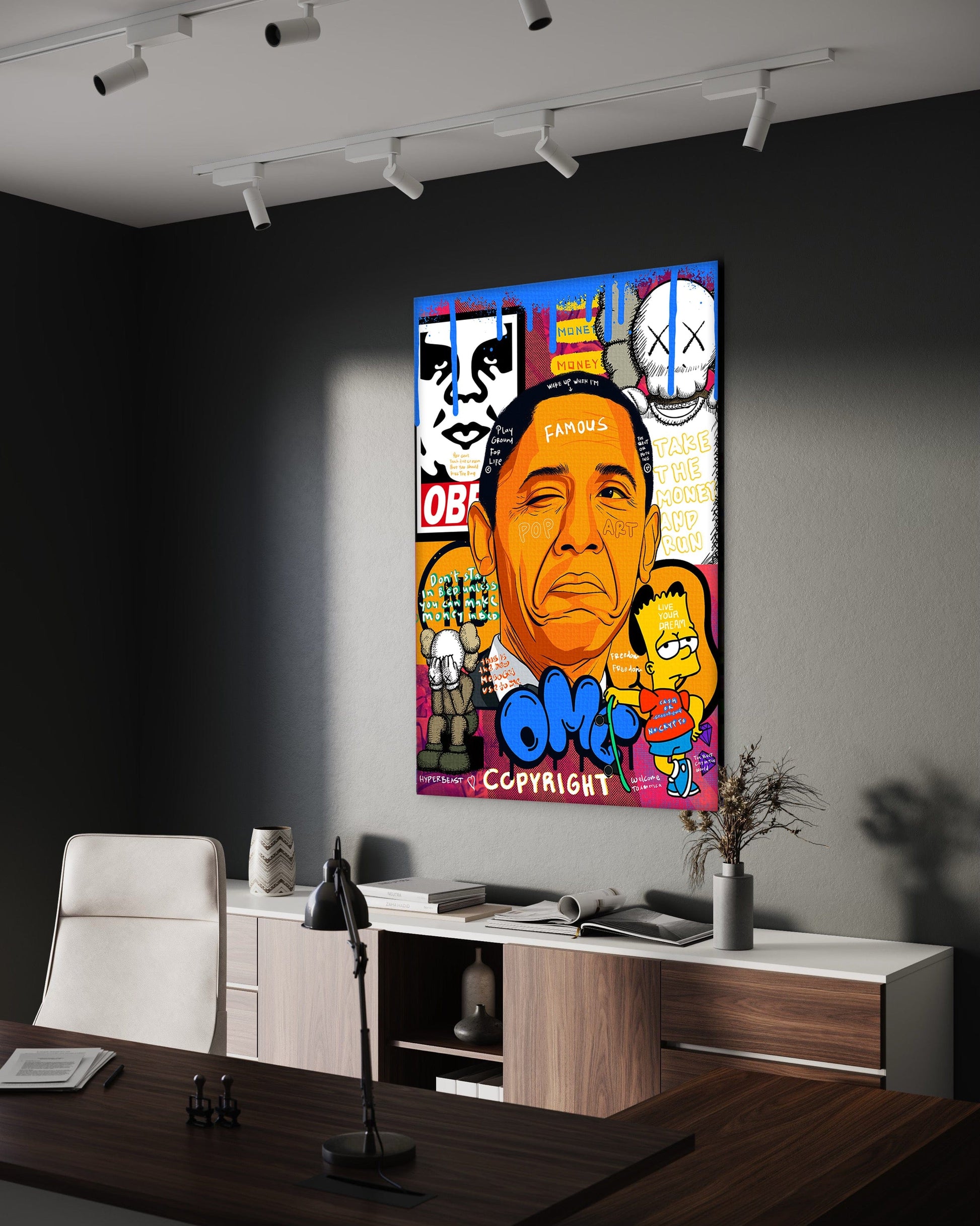 Obama - Leinwandbild Pop Art by SimpleCanvas