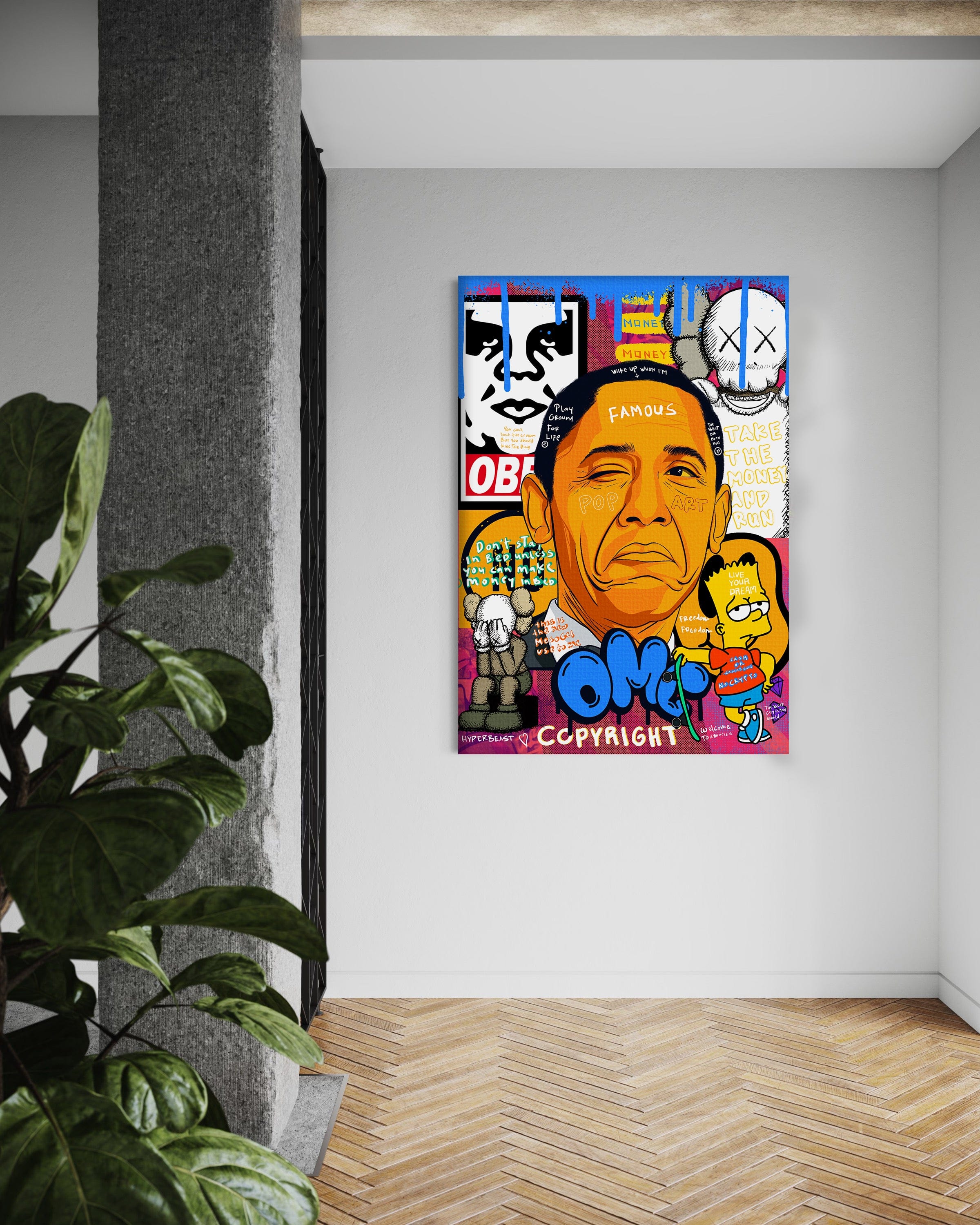 Obama - Leinwandbild Pop Art by SimpleCanvas
