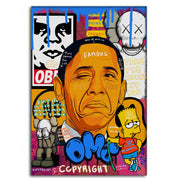 Obama - Leinwandbild Pop Art by SimpleCanvas