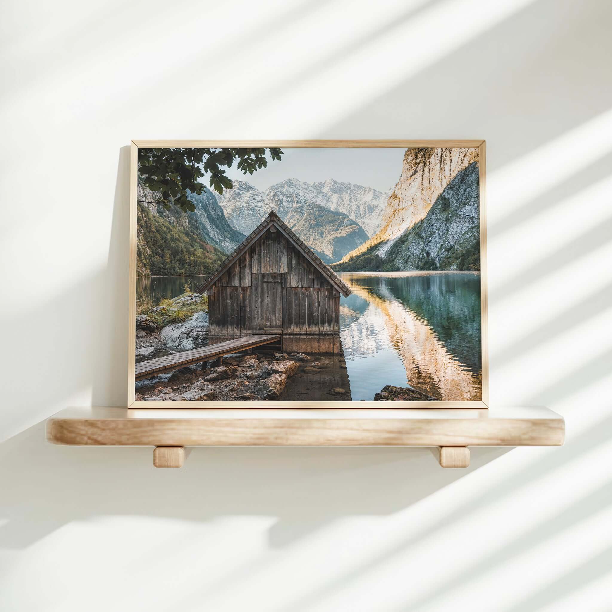 Obersee Boathouse, Bavaria – Fine Art Alpine Wall Print