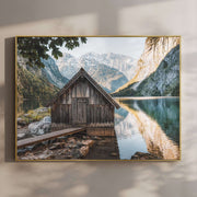 Obersee Boathouse, Bavaria – Fine Art Alpine Wall Print