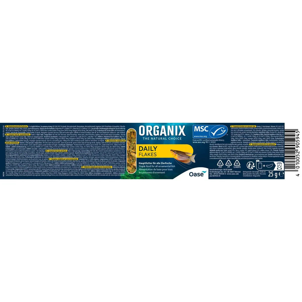 ORGANIX Daily Flakes 175 ml MSC - Japankoi.net