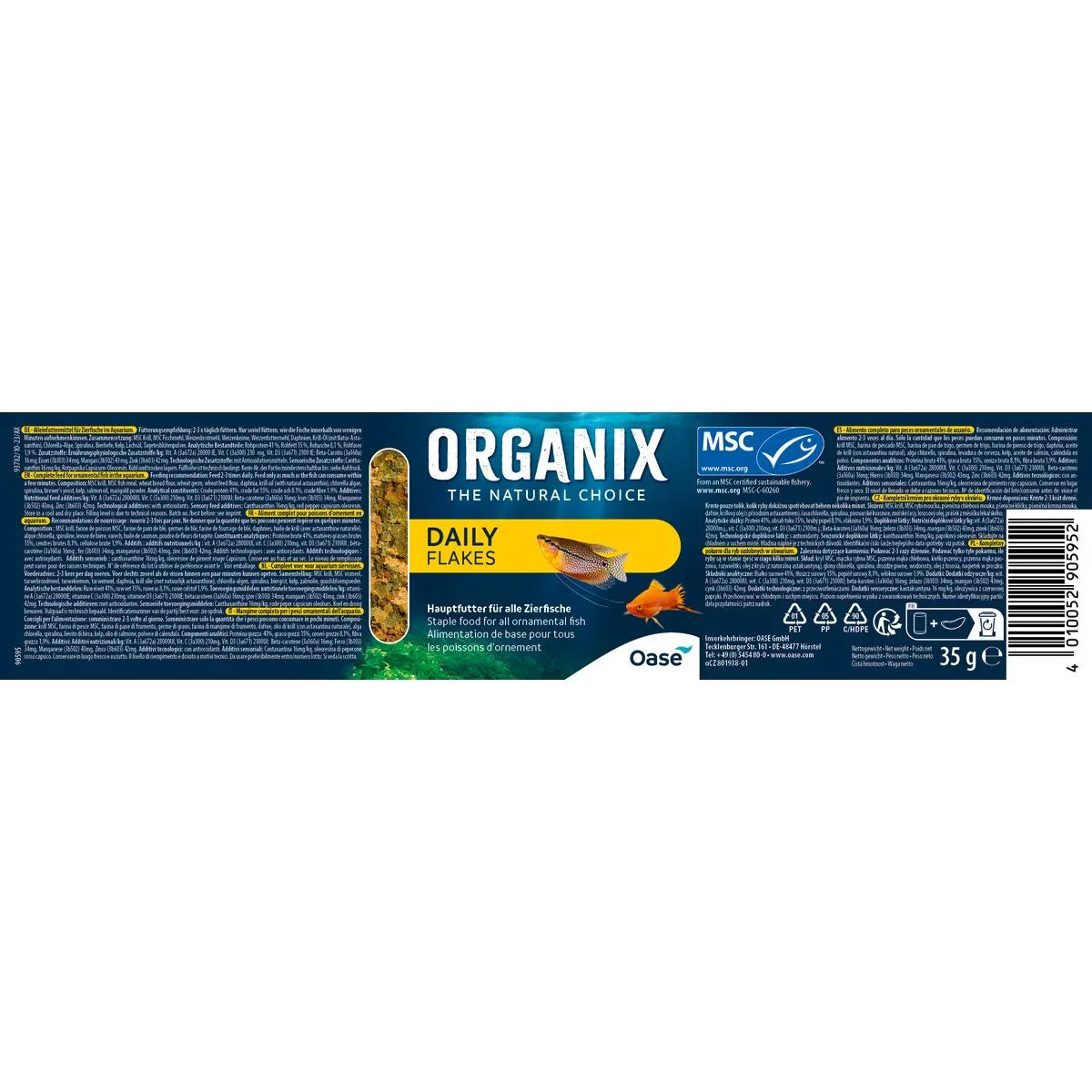 ORGANIX Daily Flakes 250 ml MSC - Japankoi.net