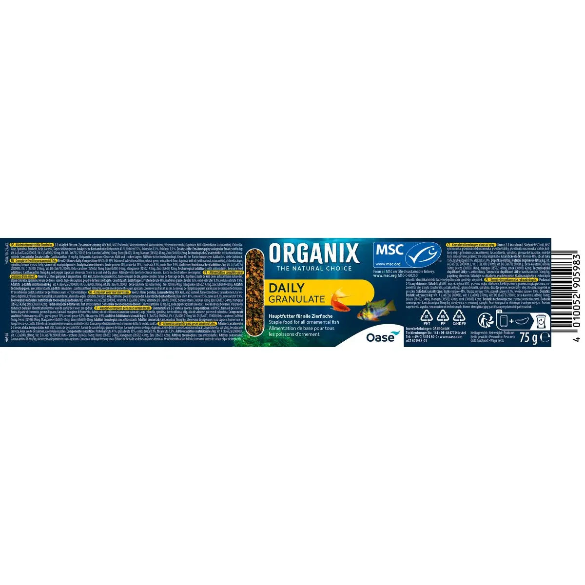 ORGANIX Daily Granulate 175 ml MSC - Japankoi.net