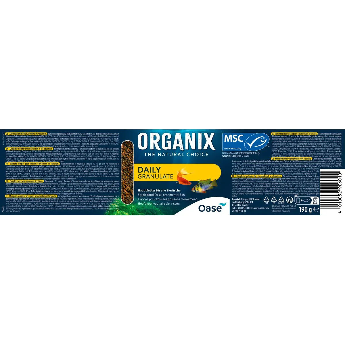 ORGANIX Daily Granulate 500 ml MSC - Japankoi.net