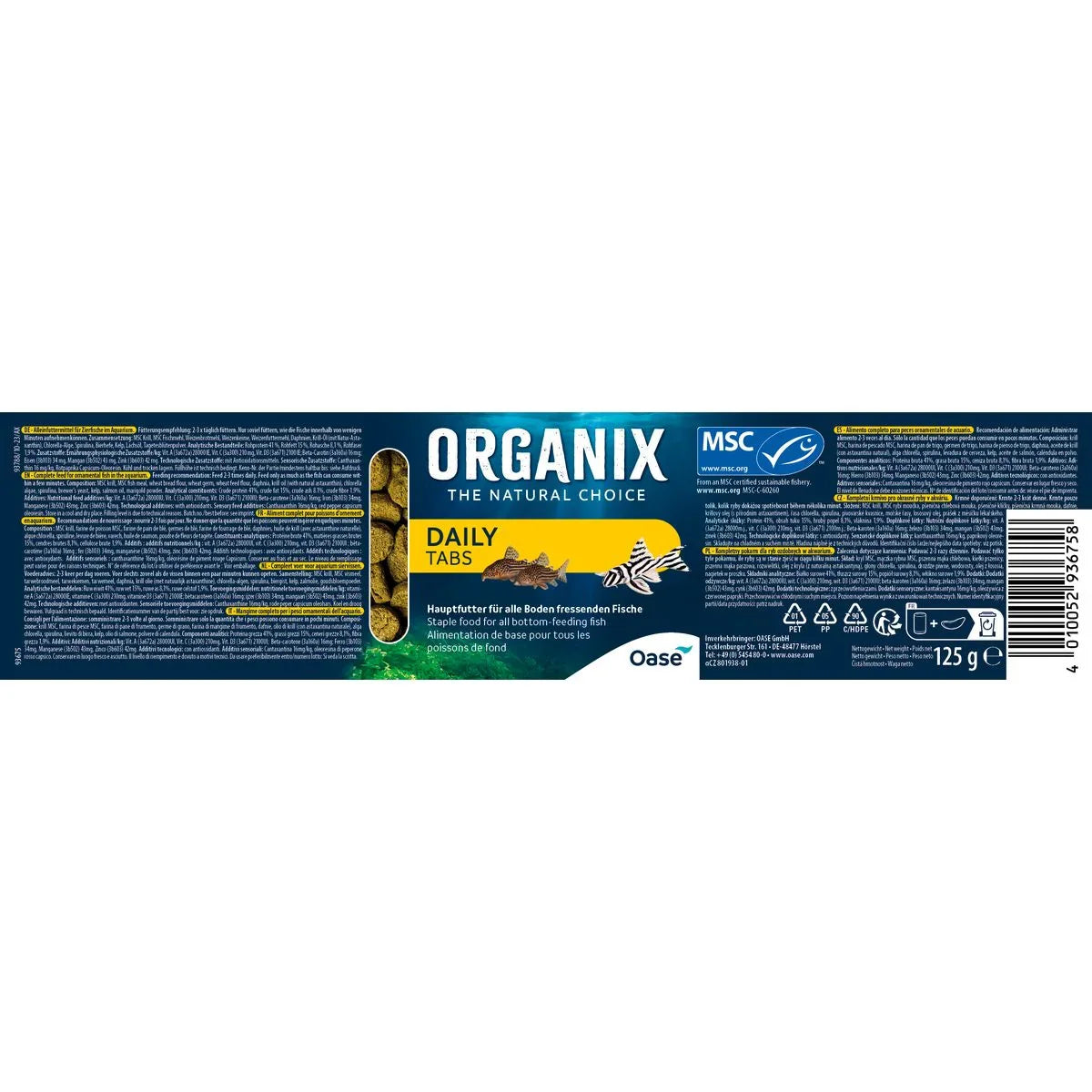 ORGANIX Daily Tabs 250 ml MSC - Japankoi.net