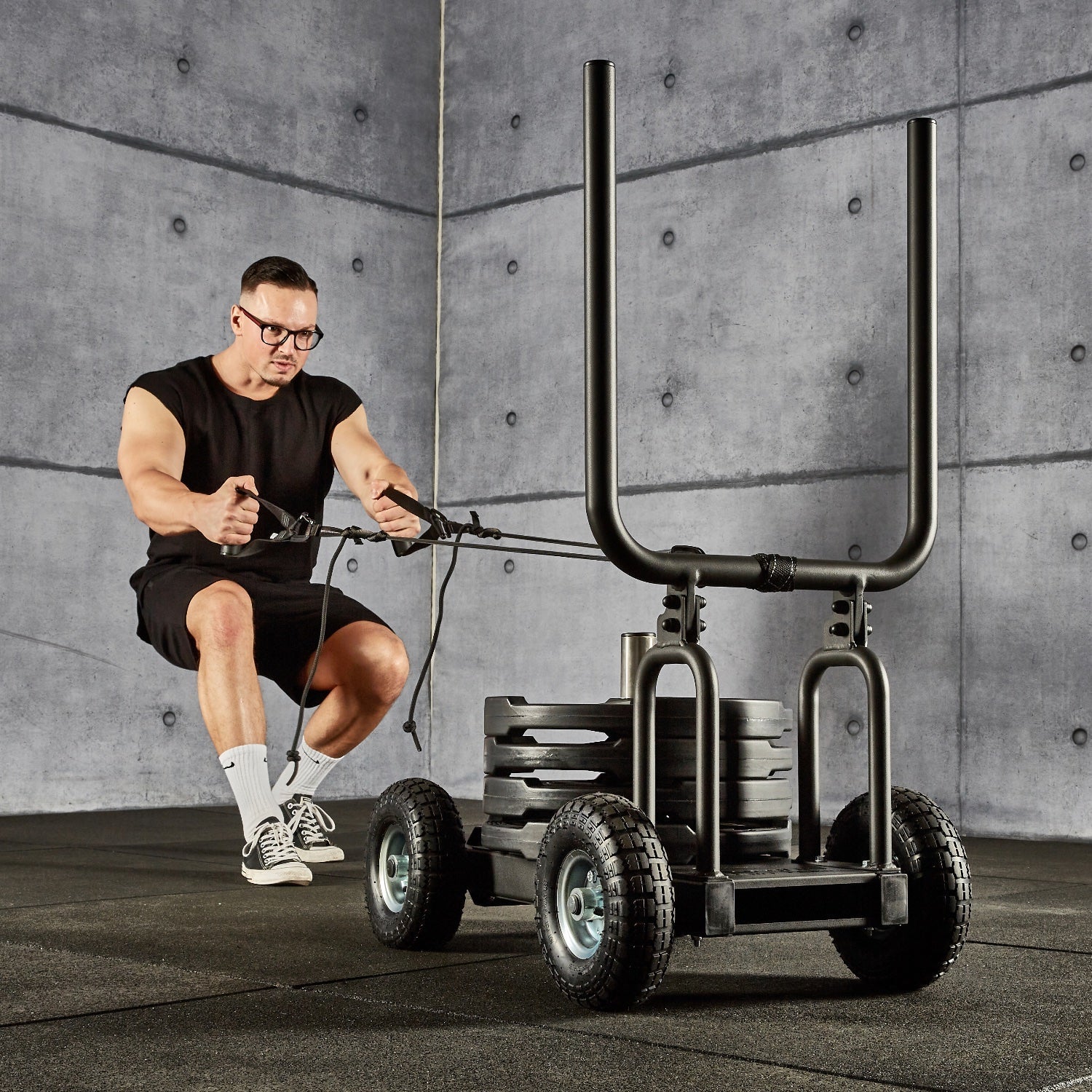 Pain Train - Patented Resistance Sled on wheels