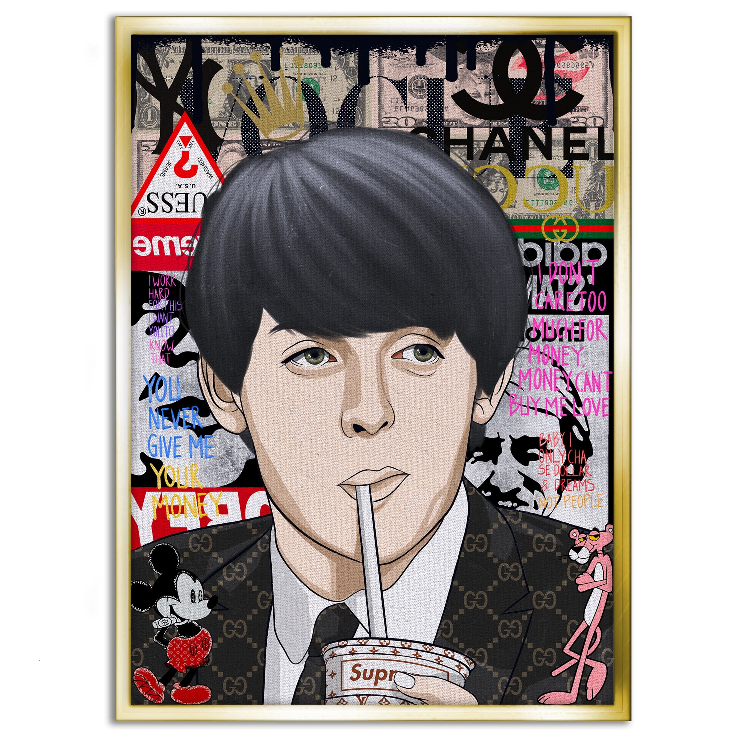 Paul McCartney - Leinwandbild Pop Art