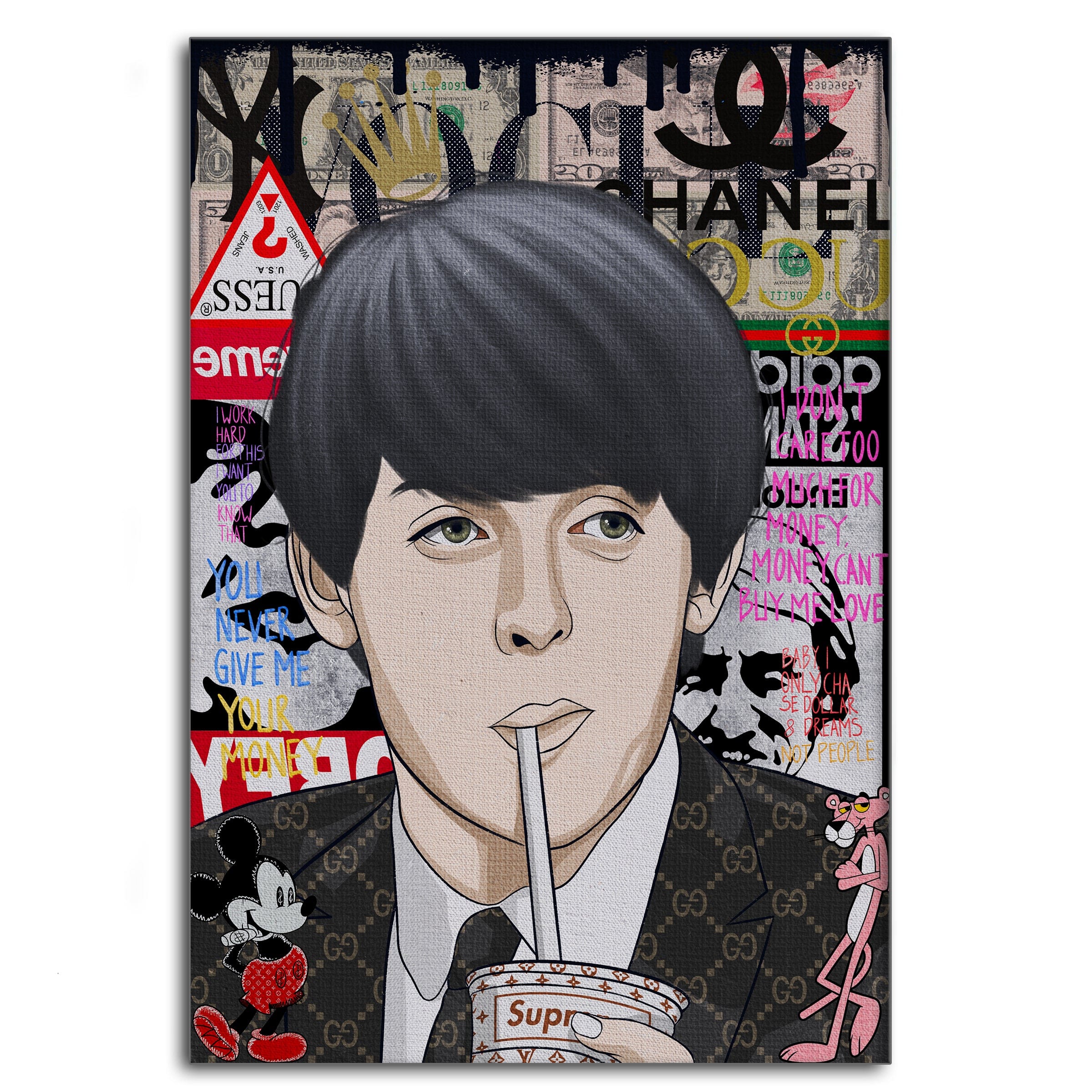 Paul McCartney - Leinwandbild Pop Art